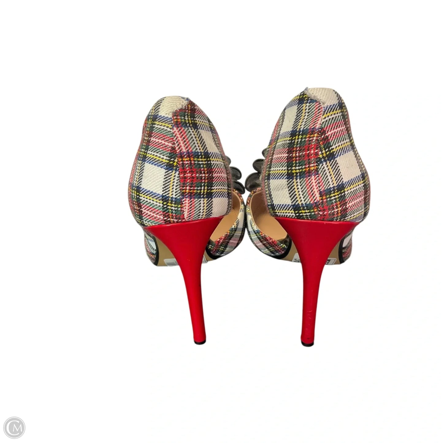 Shoes Heels Stiletto By Betsey Johnson In Plaid Pattern, Size: 8