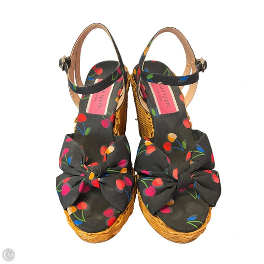 Shoes Designer By Kate Spade In Black & Tan, Size: 8