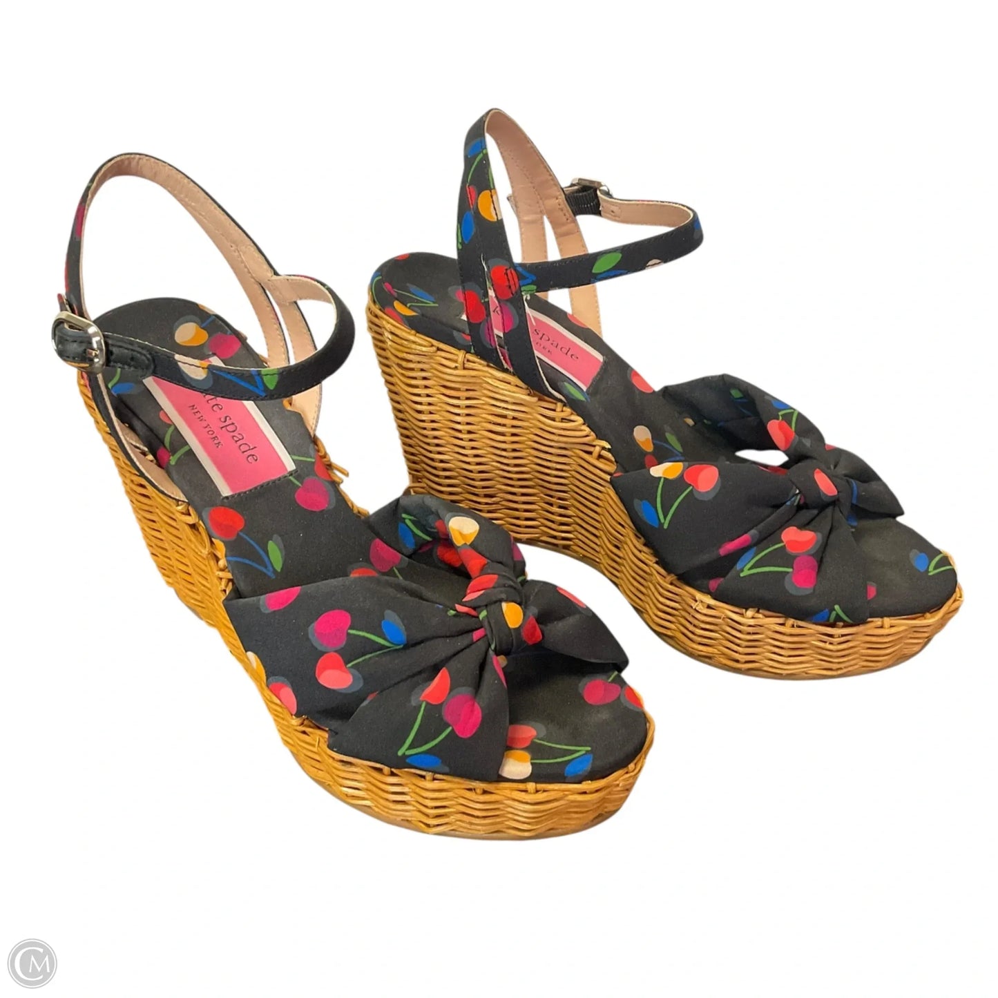 Shoes Designer By Kate Spade In Black & Tan, Size: 8