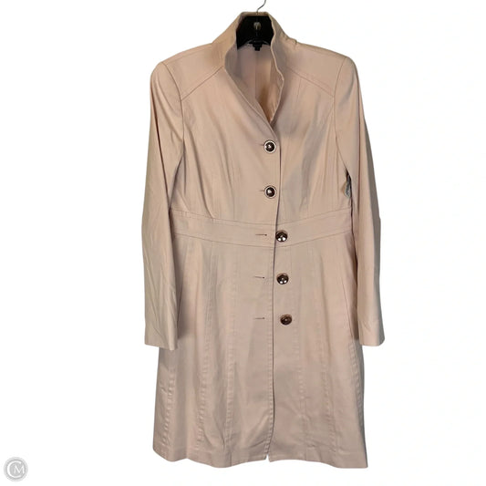 Coat Trench Coat By Worth Ny In Pink, Size: 4