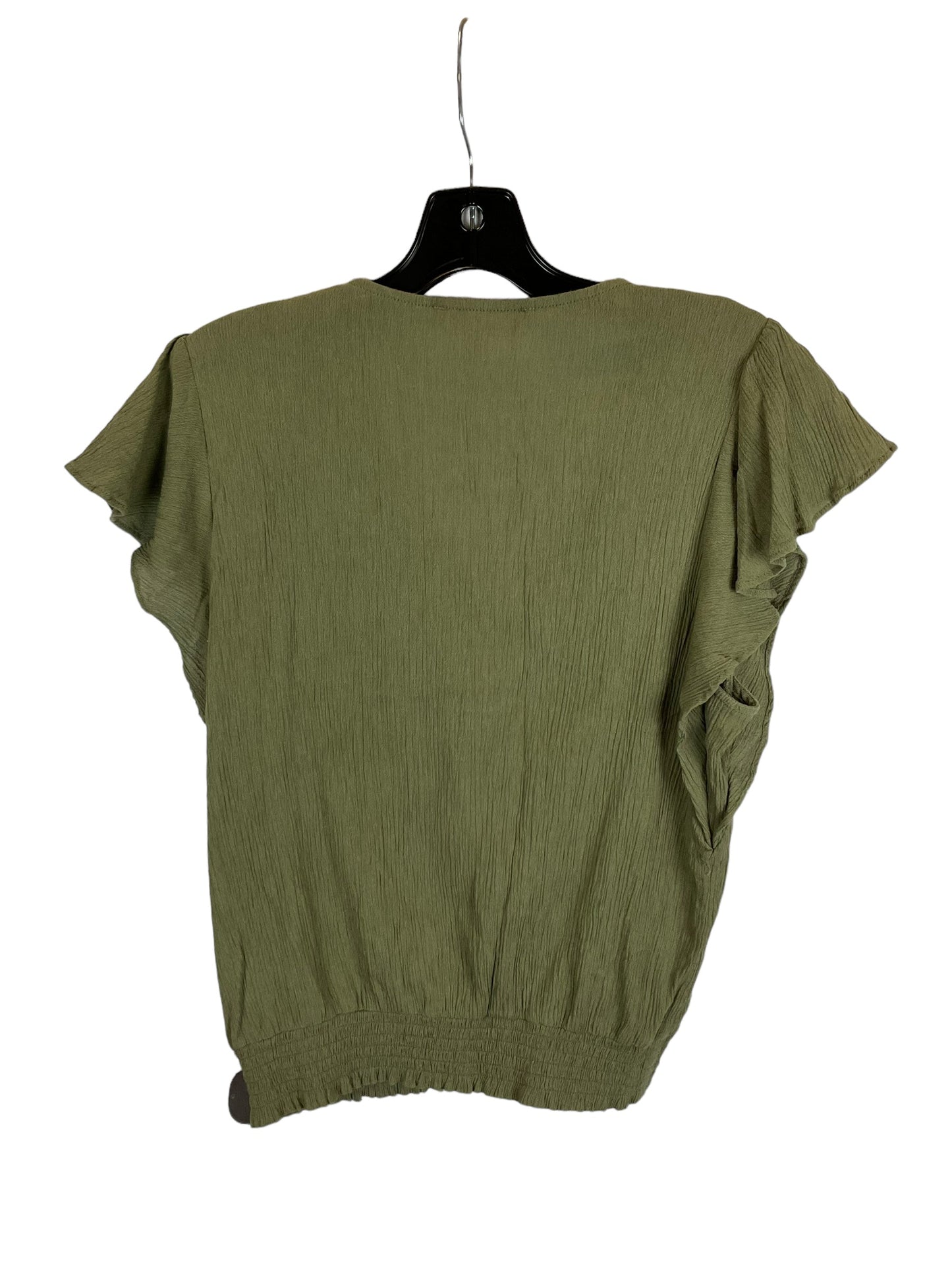 Green Top Short Sleeve Michael By Michael Kors, Size M