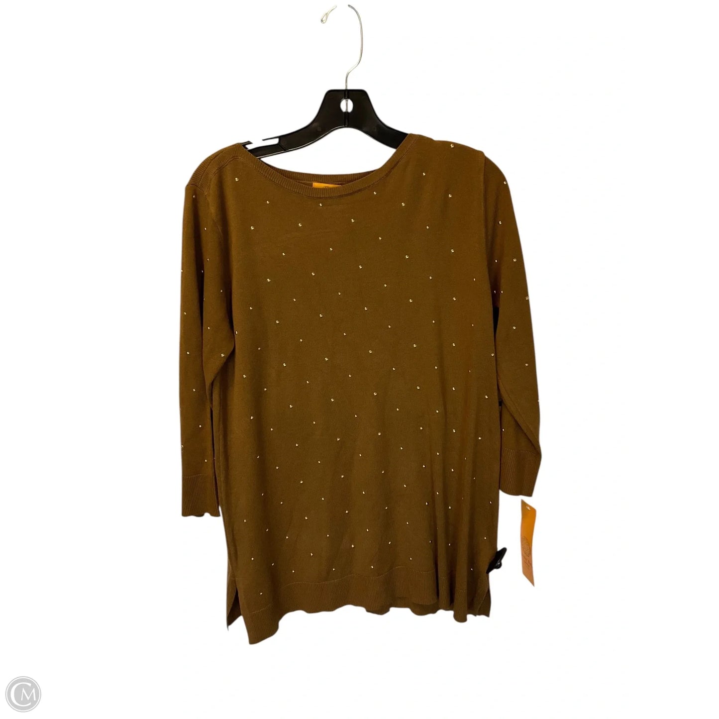 Top Long Sleeve By Ruby Rd In Tan, Size: S