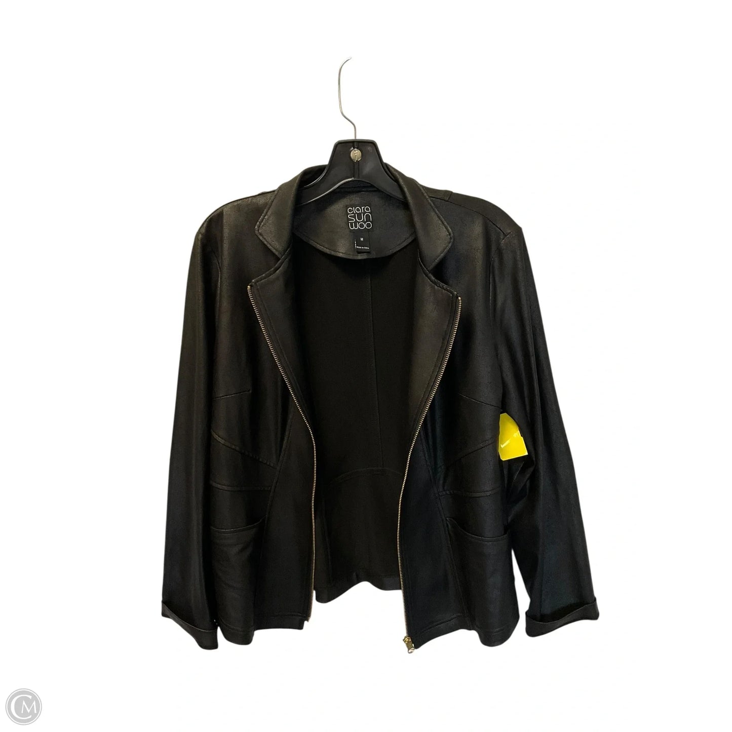Jacket Moto By Clara Sun Woo In Black, Size: M