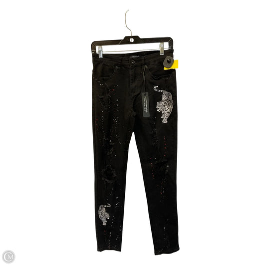 Jeans Skinny By Cma In Black Denim, Size: 8