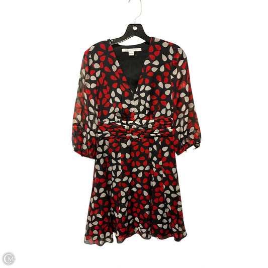 Dress Designer By Diane Von Furstenberg In Black & Red, Size: 2
