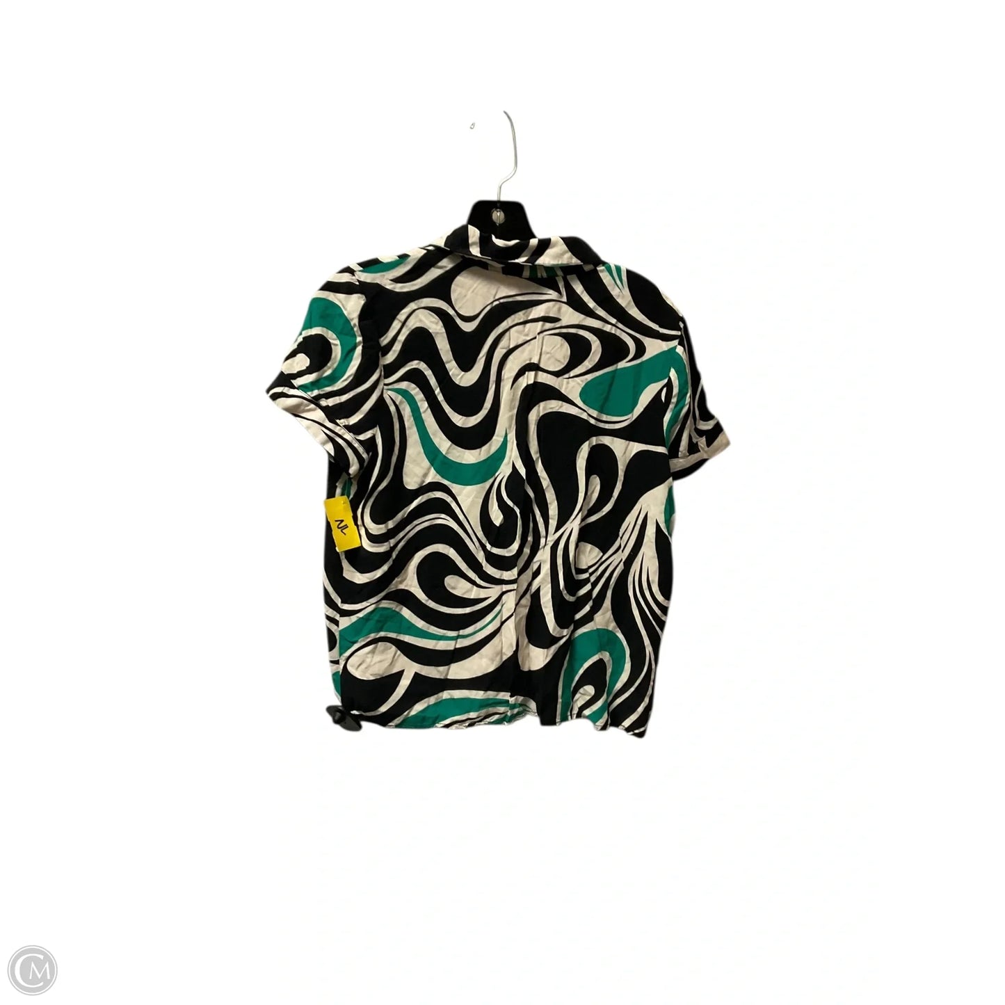 Top Short Sleeve By Corey Lynn Calter In Black & Green, Size: Xs