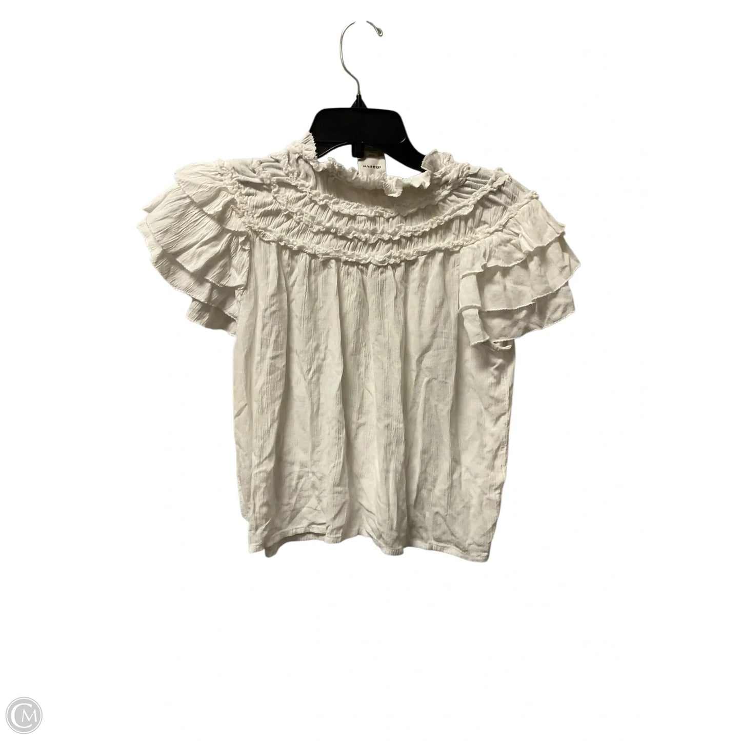 Top Short Sleeve By Maeve In White, Size: Xs