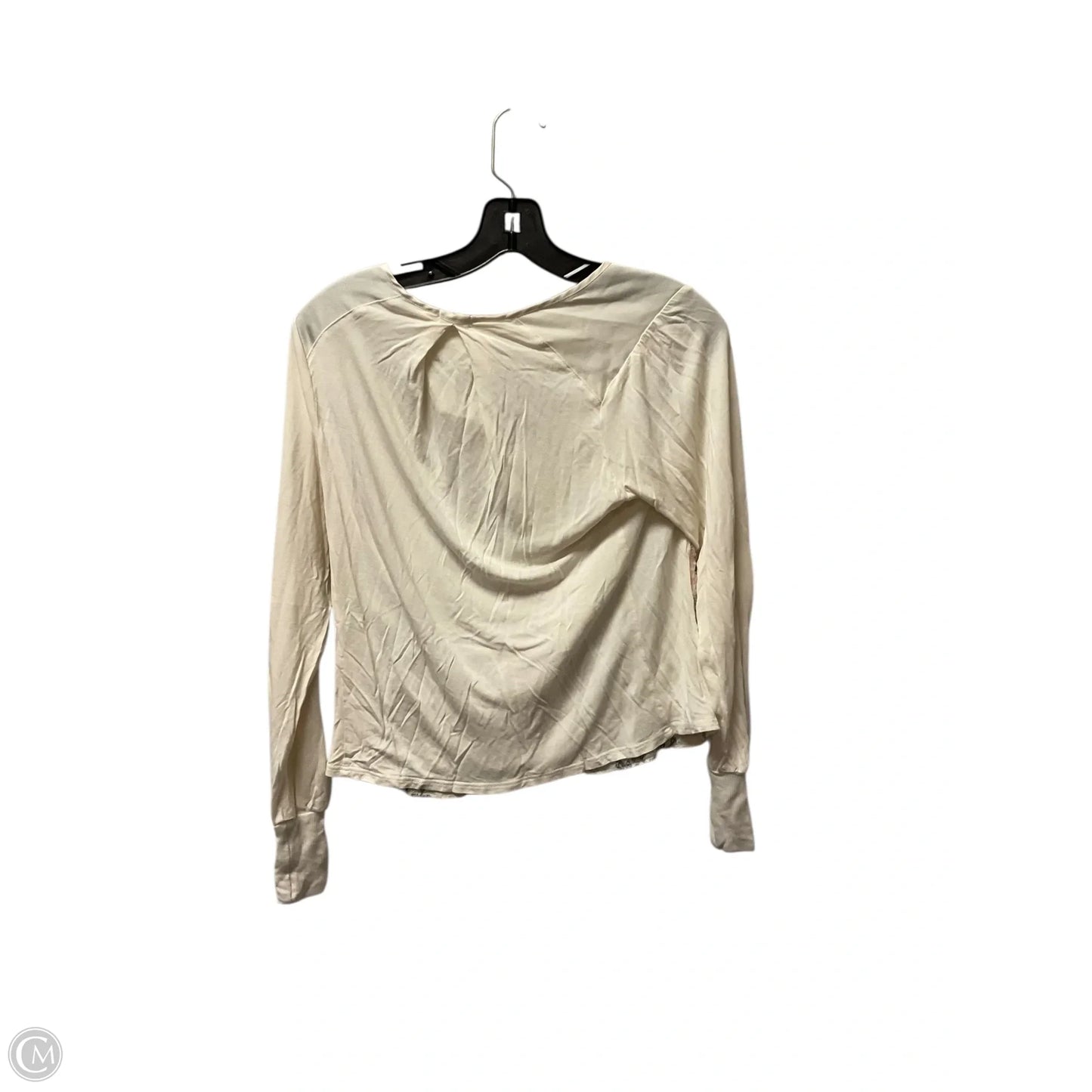 Top Long Sleeve By Anthropologie In Beige, Size: Xs