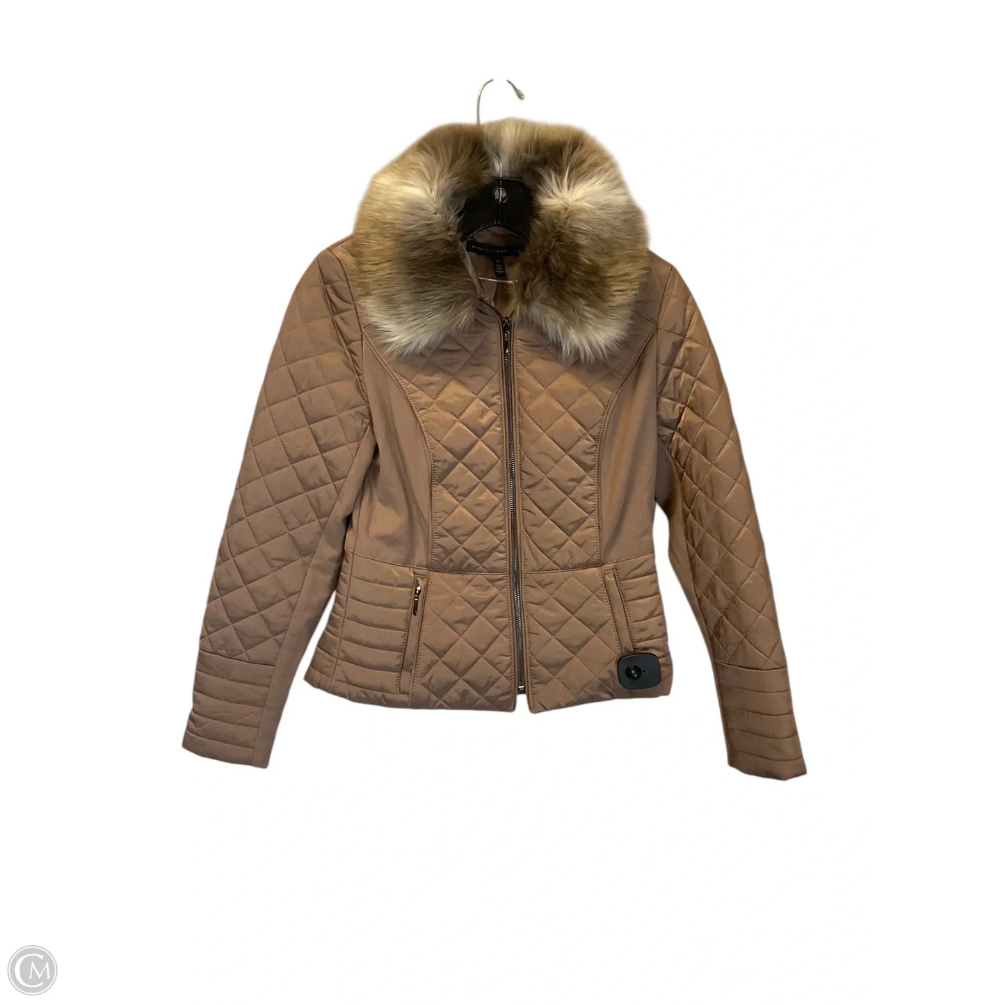 Jacket Puffer & Quilted By White House Black Market In Tan, Size: Xs