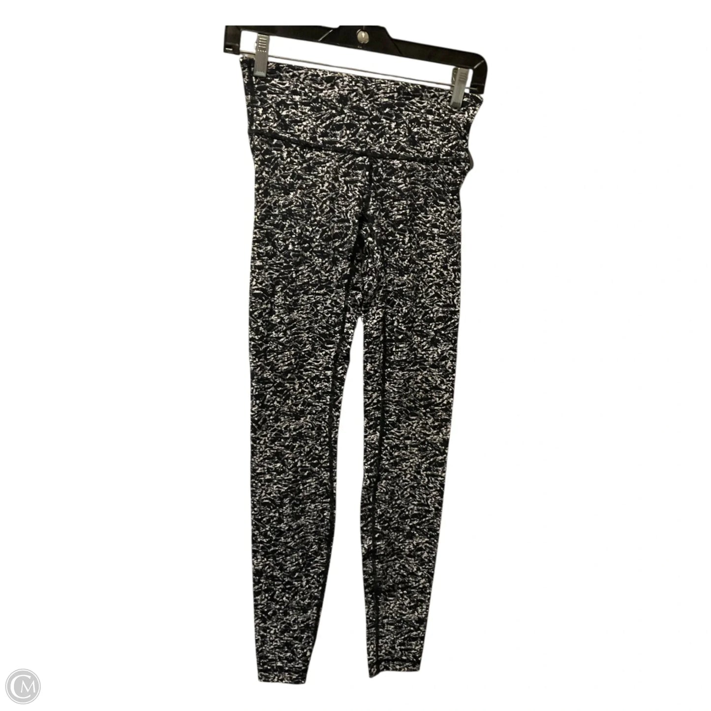 Athletic Leggings By Lululemon In Black & White, Size: 4