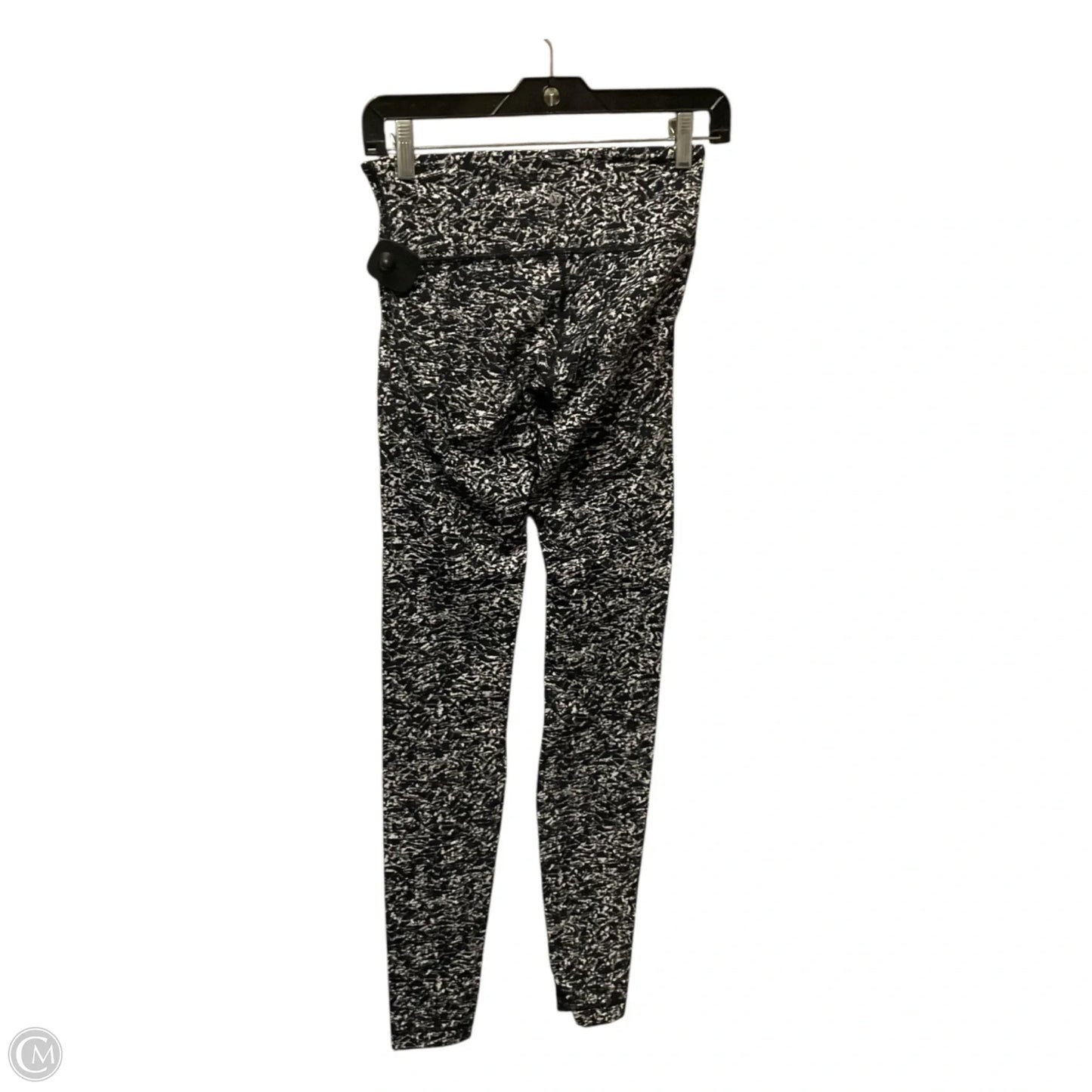 Athletic Leggings By Lululemon In Black & White, Size: 4
