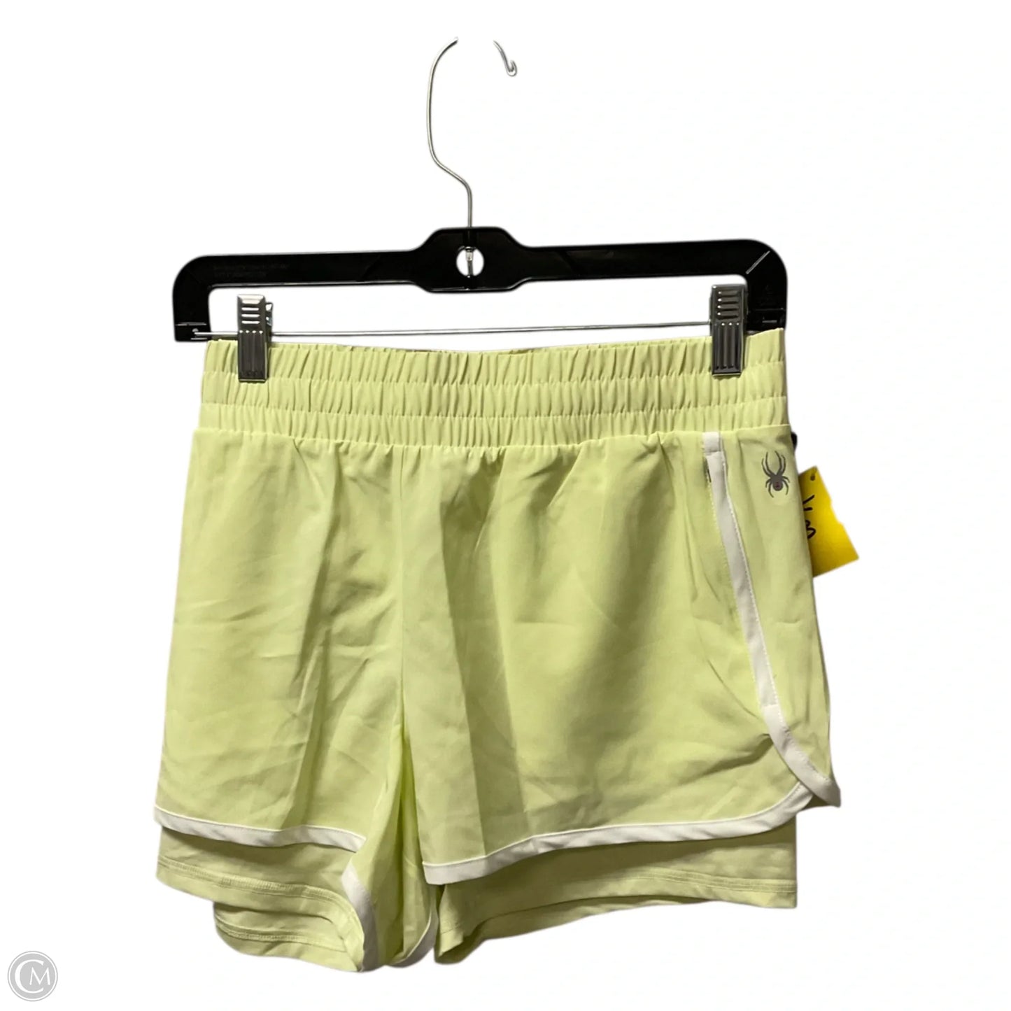 Athletic Shorts By Spyder In Yellow, Size: L