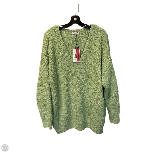 Sweater By Andree By Unit In Green, Size: 2x