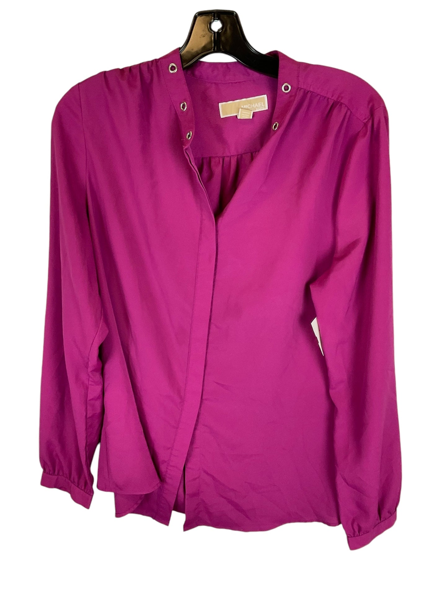 Top Long Sleeve By Michael By Michael Kors In Purple, Size: L