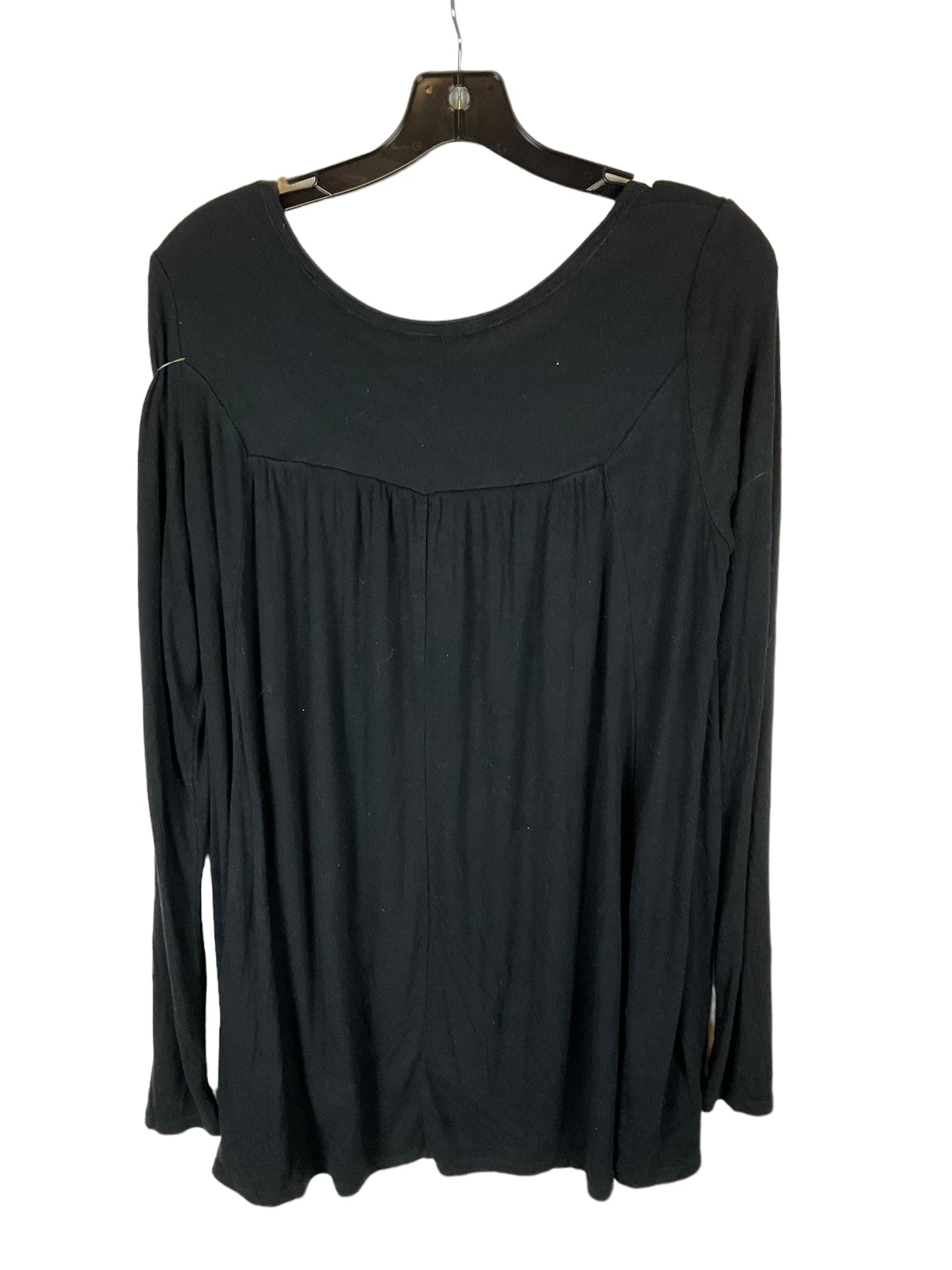 Top Long Sleeve By Free People In Black, Size: L