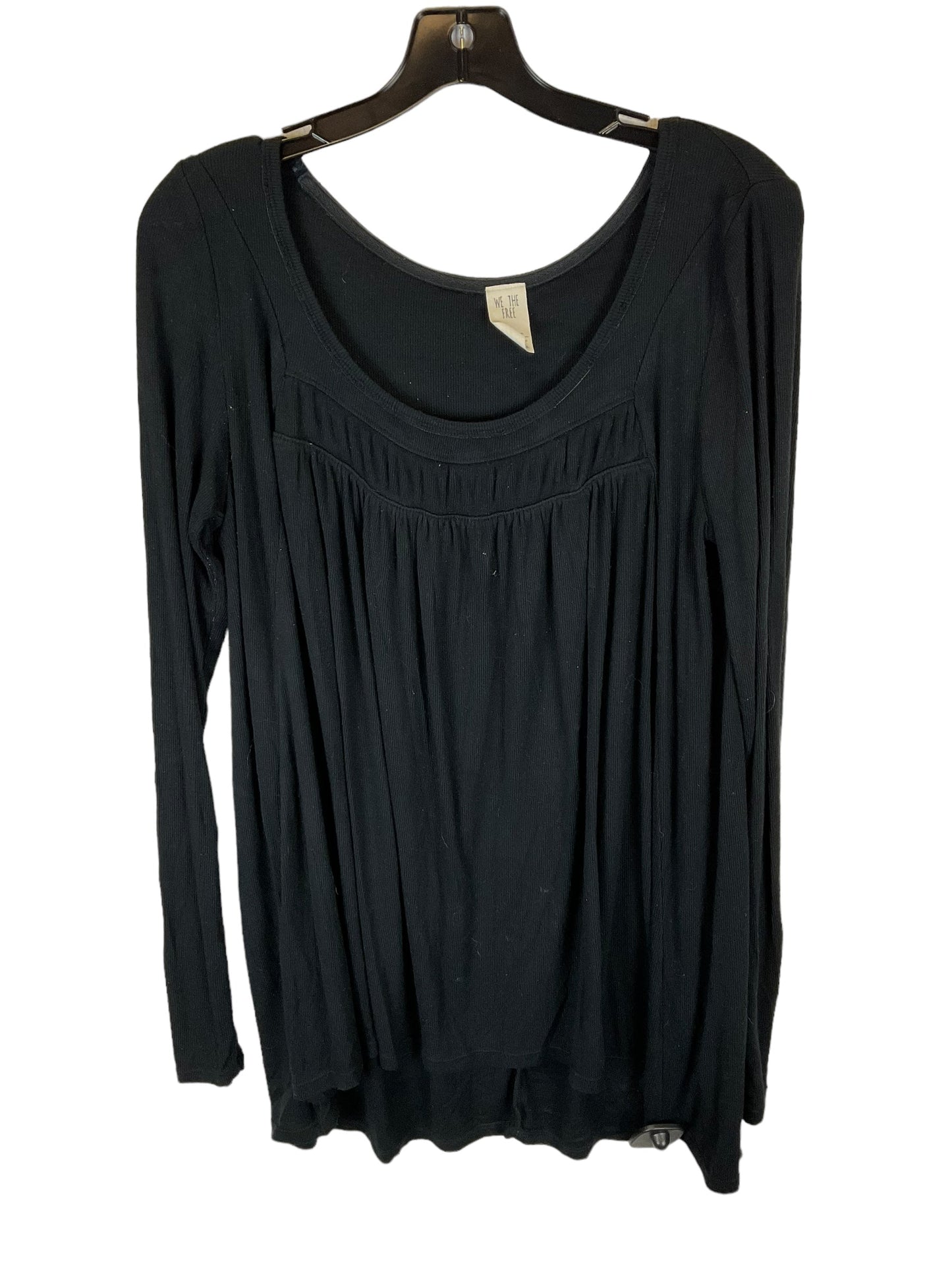 Top Long Sleeve By Free People In Black, Size: L