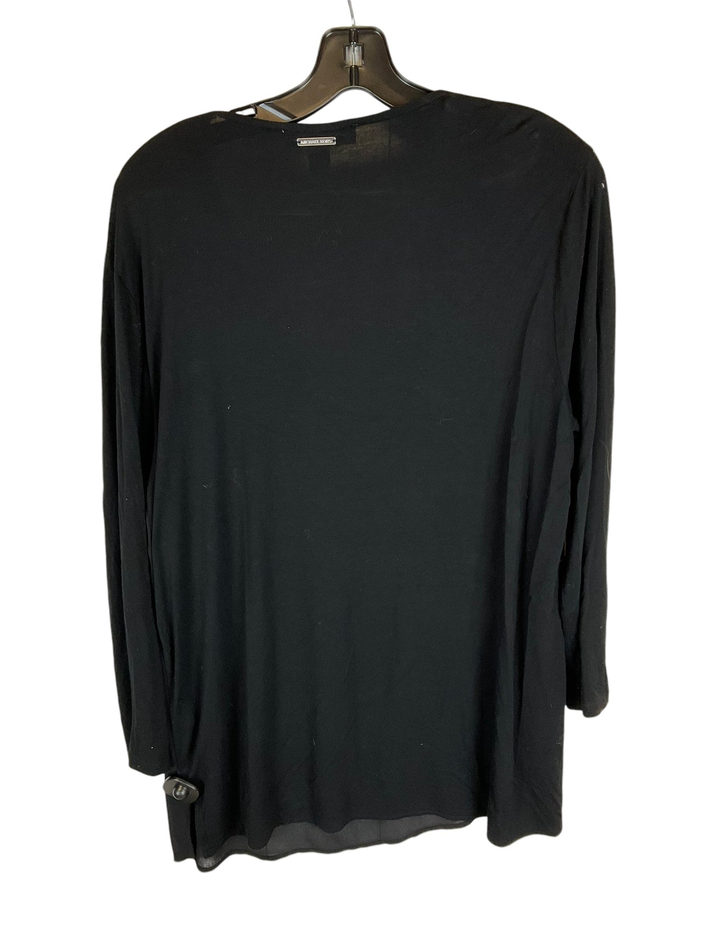 Top Long Sleeve By Michael By Michael Kors In Black, Size: Xl