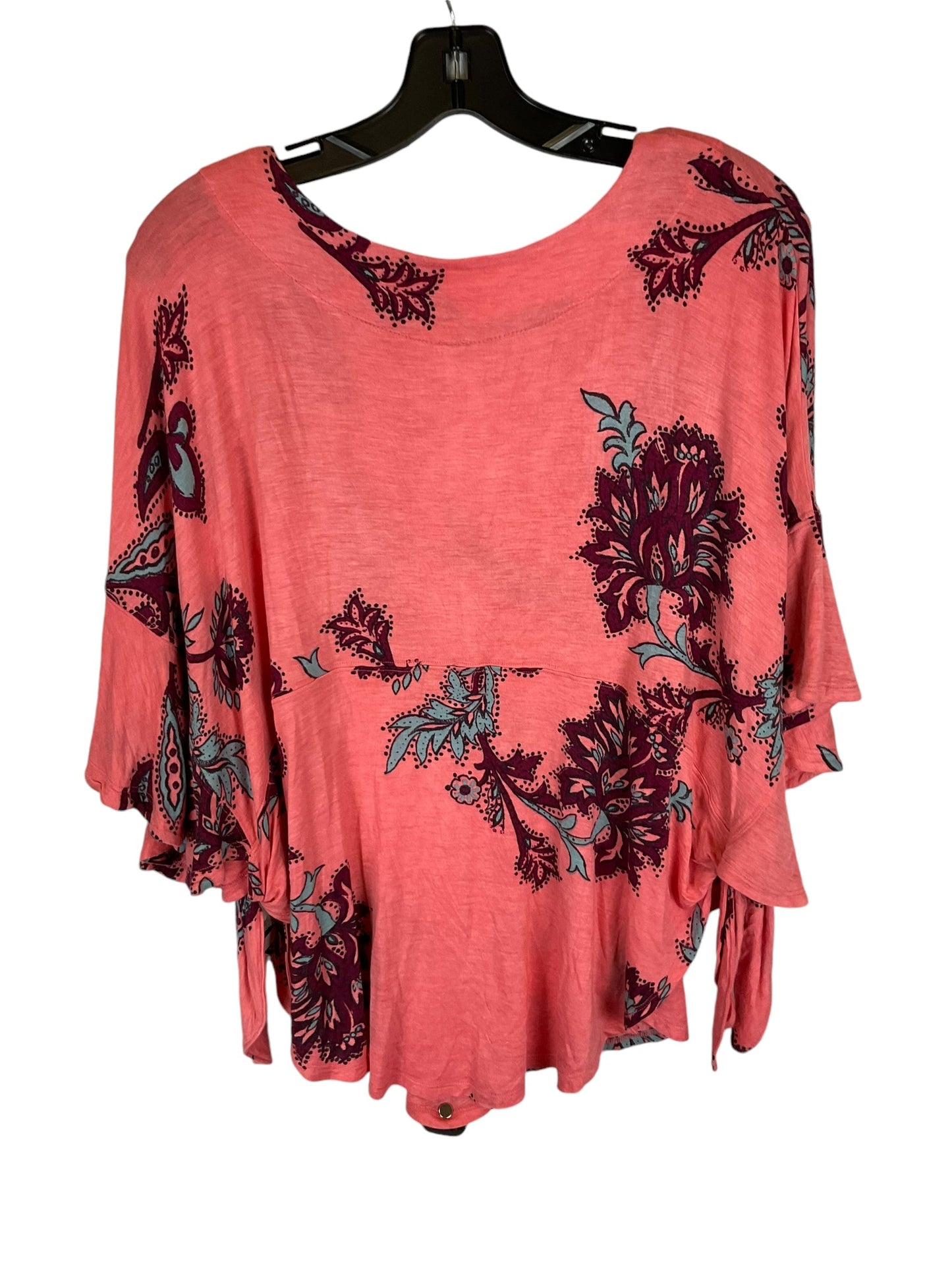 Top Short Sleeve By Free People In Pink, Size: S