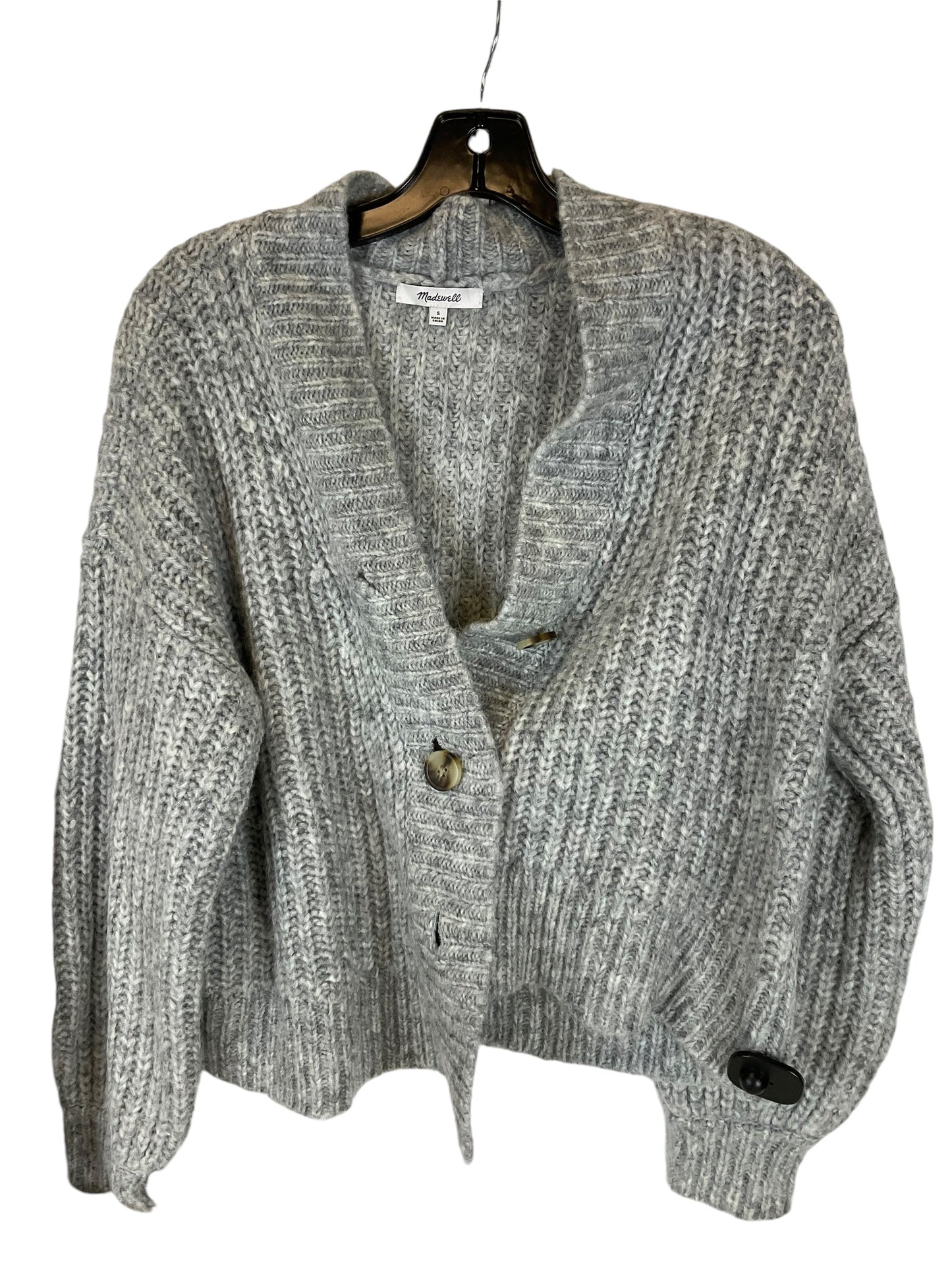 Sweater Cardigan By Madewell In Grey, Size: S