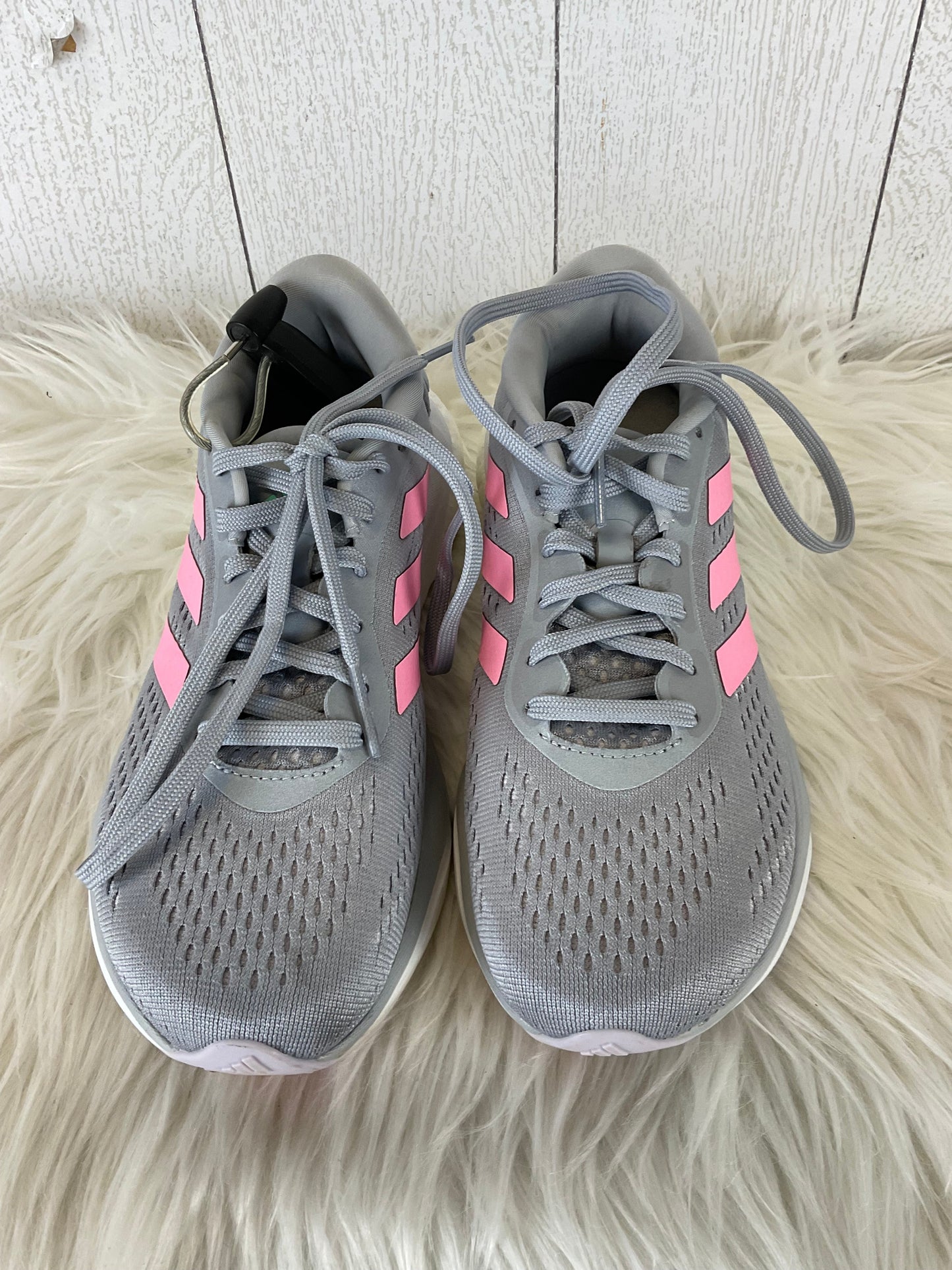 Shoes Athletic By Adidas In Grey, Size: 6