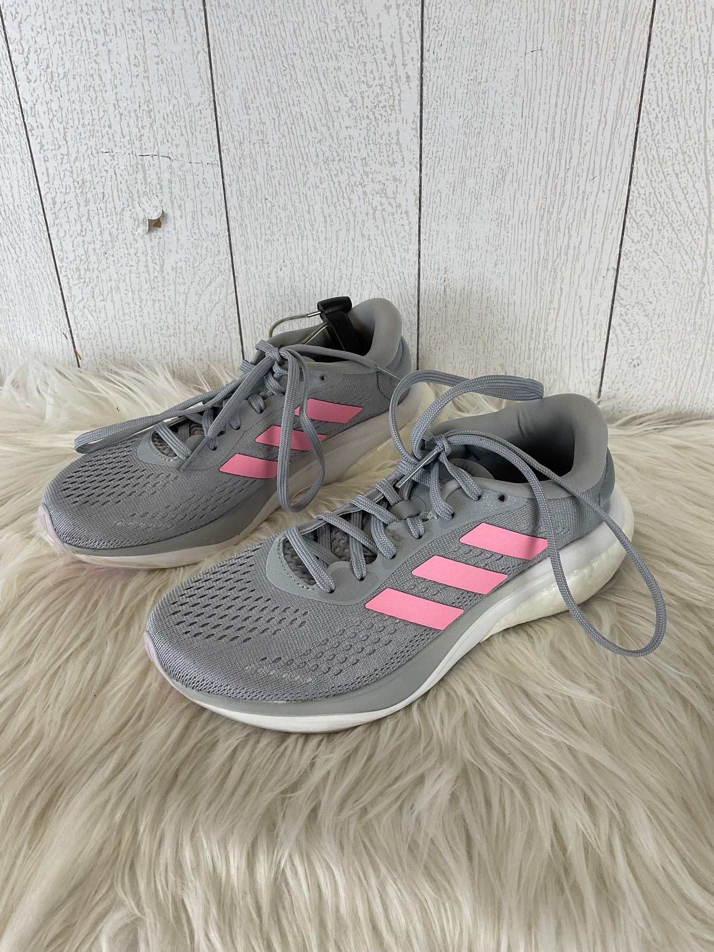 Shoes Athletic By Adidas In Grey, Size: 6