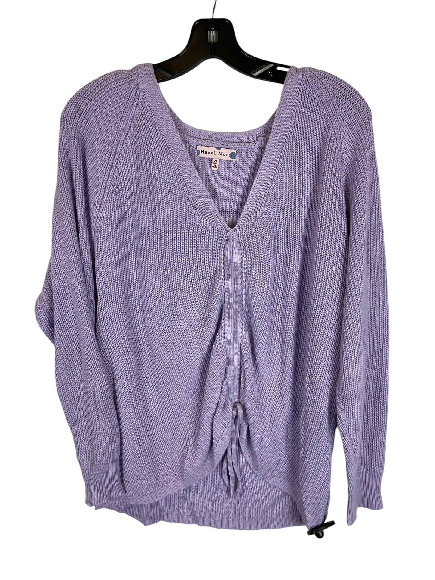 Sweater By Clothes Mentor In Purple, Size: 2x