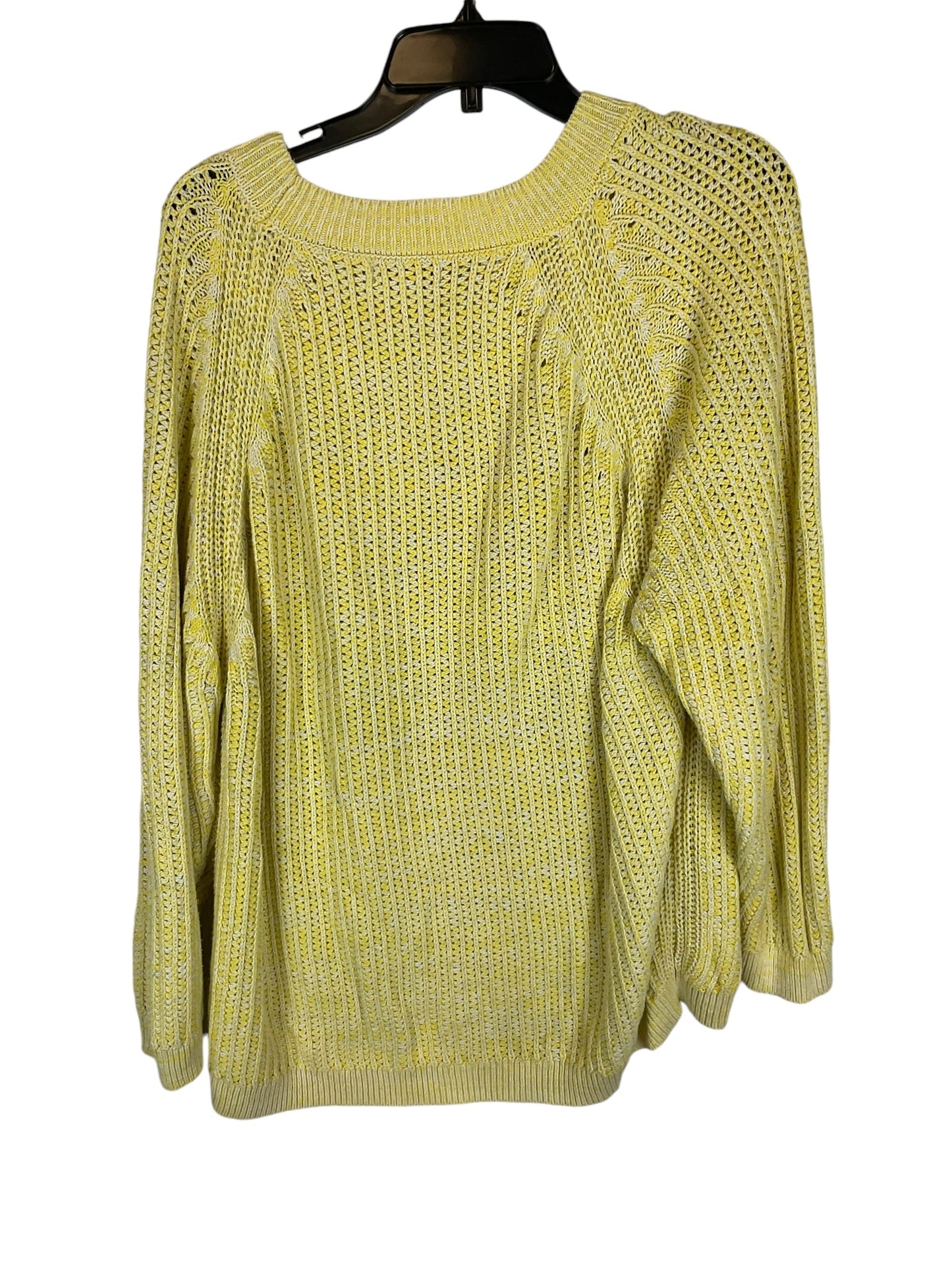 Sweater By Ava & Viv In Yellow, Size: 1x