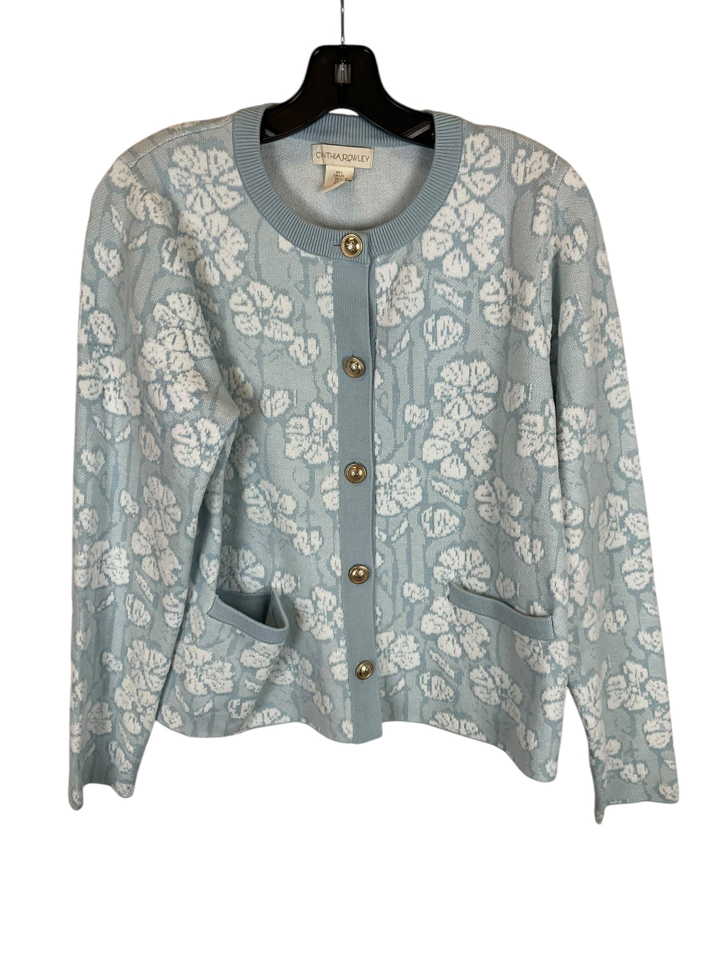 Cardigan By Cynthia Rowley In Blue, Size: L