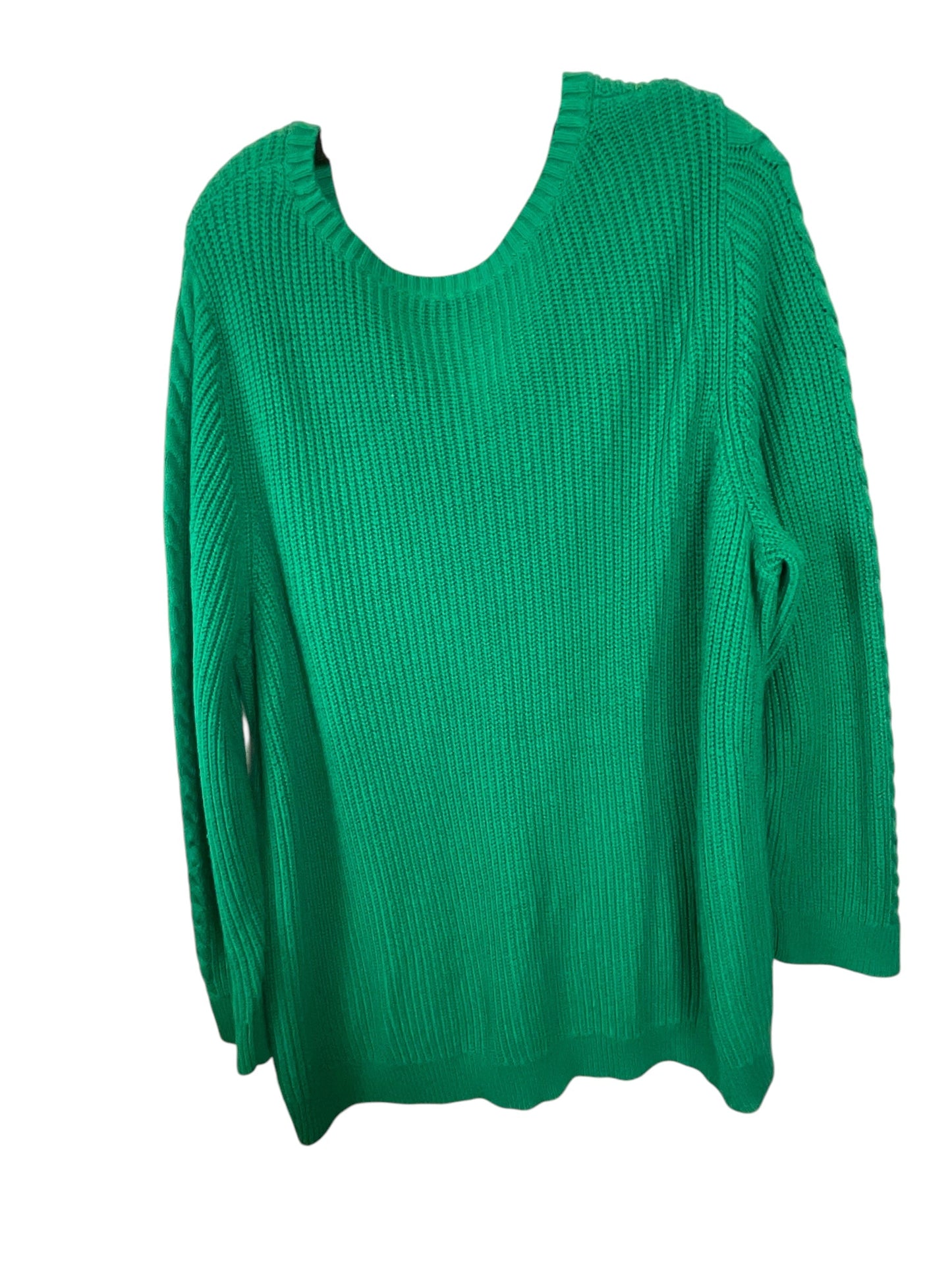 Sweater By Talbots In Green, Size: 2x