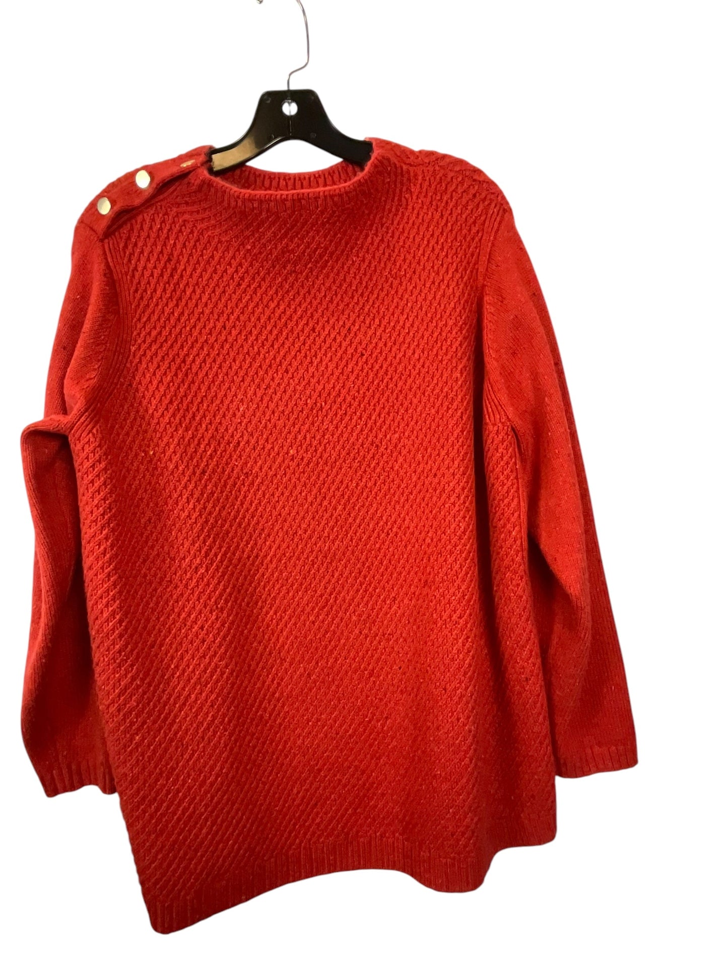 Sweater By Talbots In Orange, Size: 2x