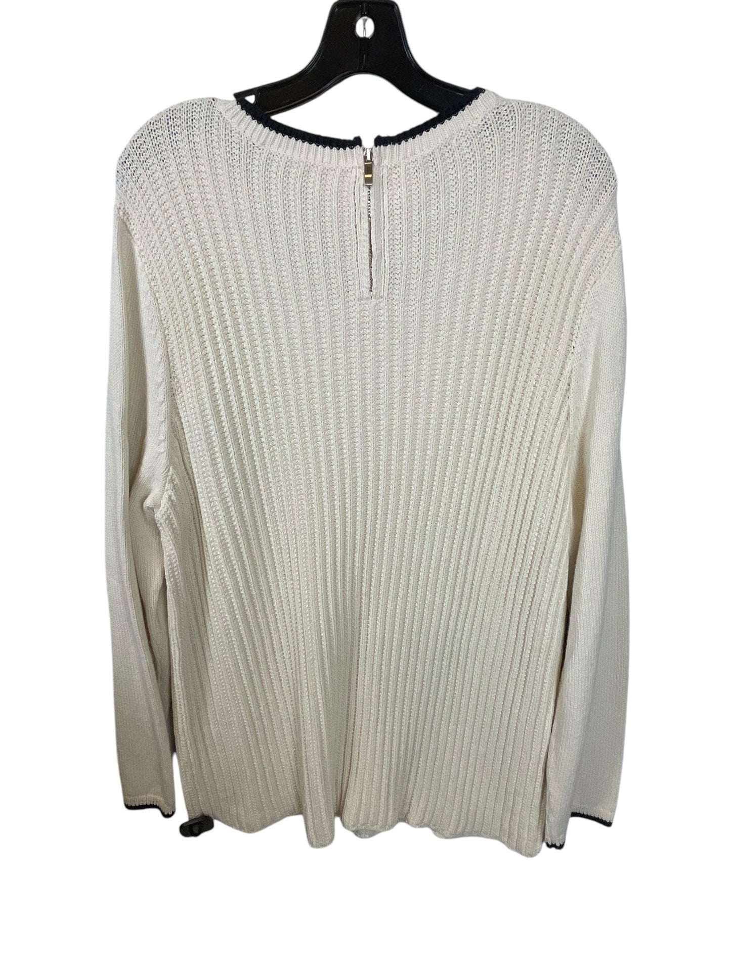 Sweater By Talbots In Cream, Size: 2x