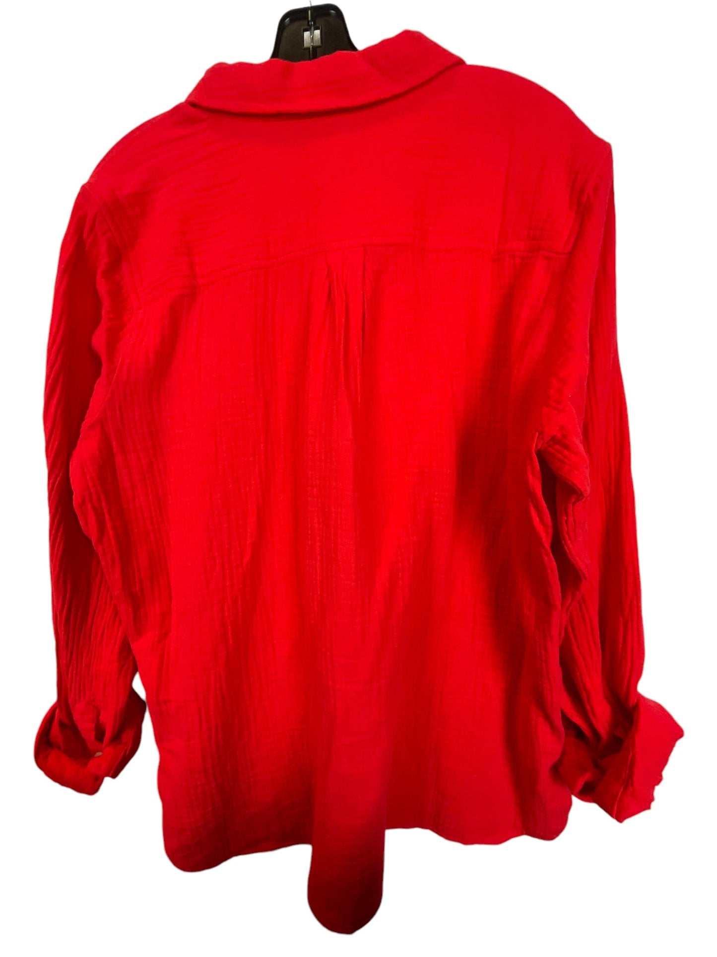 Top Long Sleeve By J. Crew In Red, Size: L