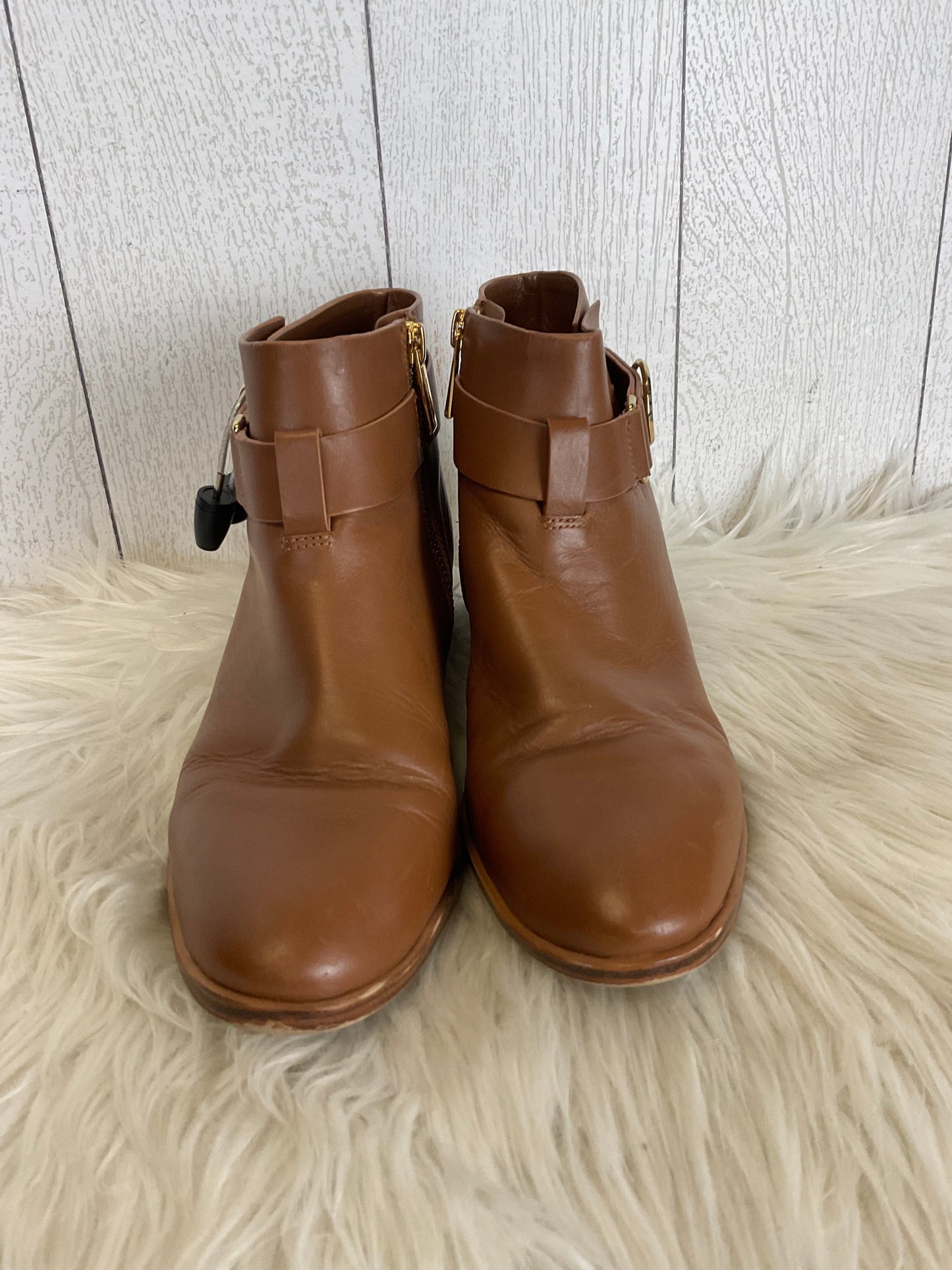 Boots Designer By Michael By Michael Kors In Tan, Size: 6.5