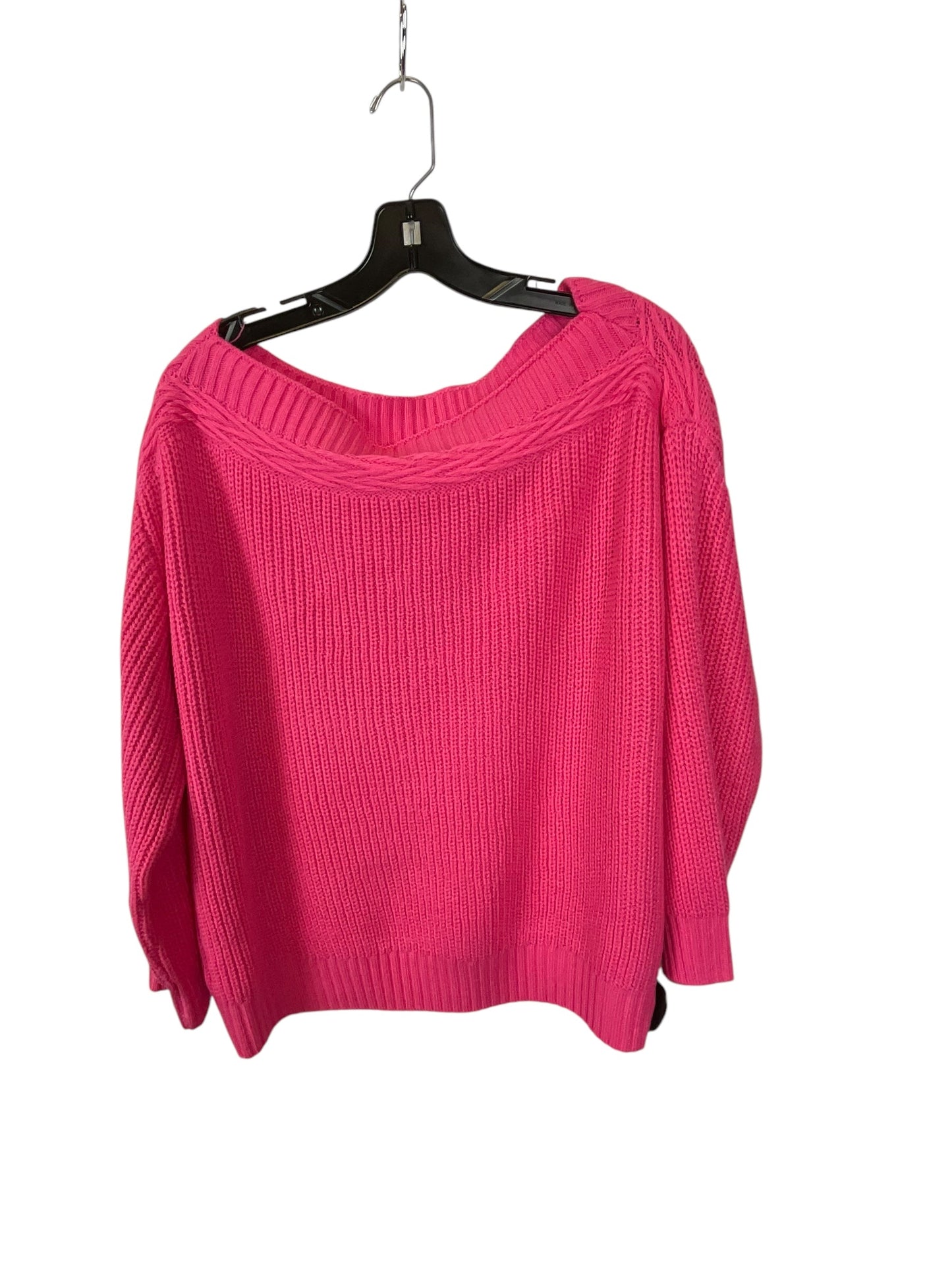 Sweater By Shein In Pink, Size: 1x