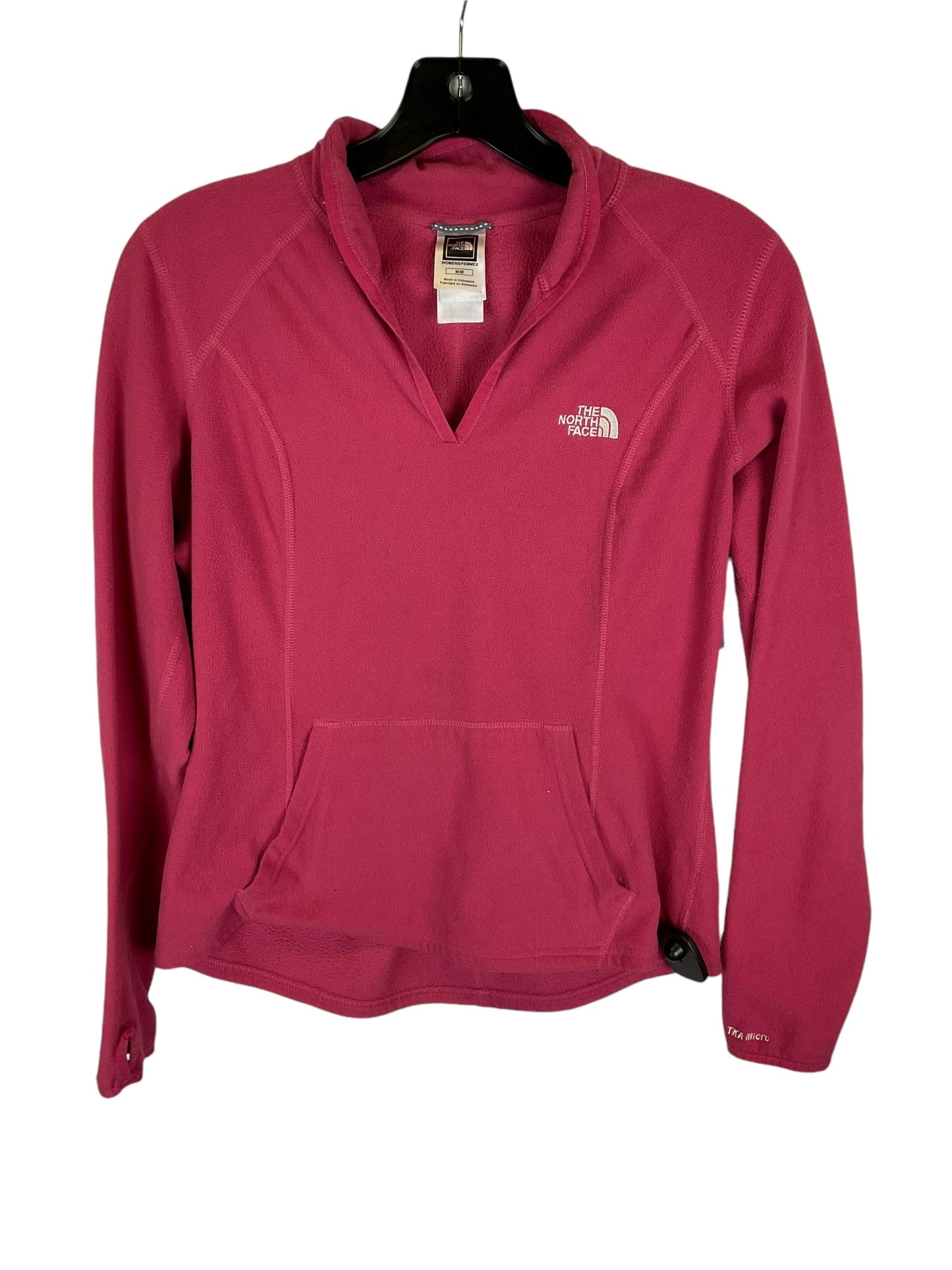 Top Long Sleeve Designer By The North Face In Pink, Size: M