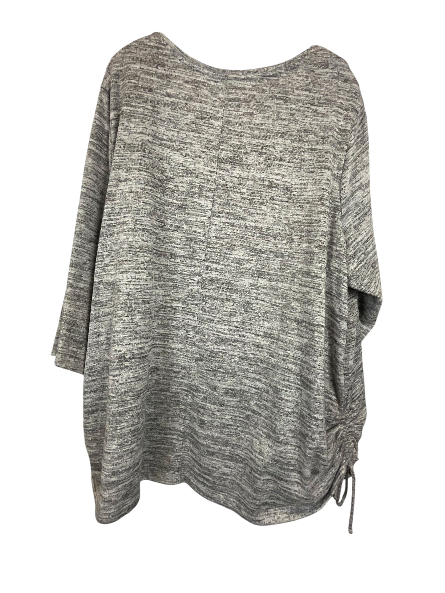 Top Long Sleeve By Catherines In Grey, Size: 2x