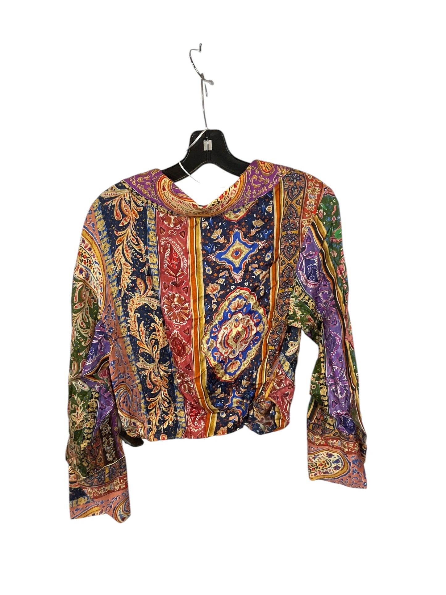 Top Long Sleeve By Zara In Multi-colored, Size: S