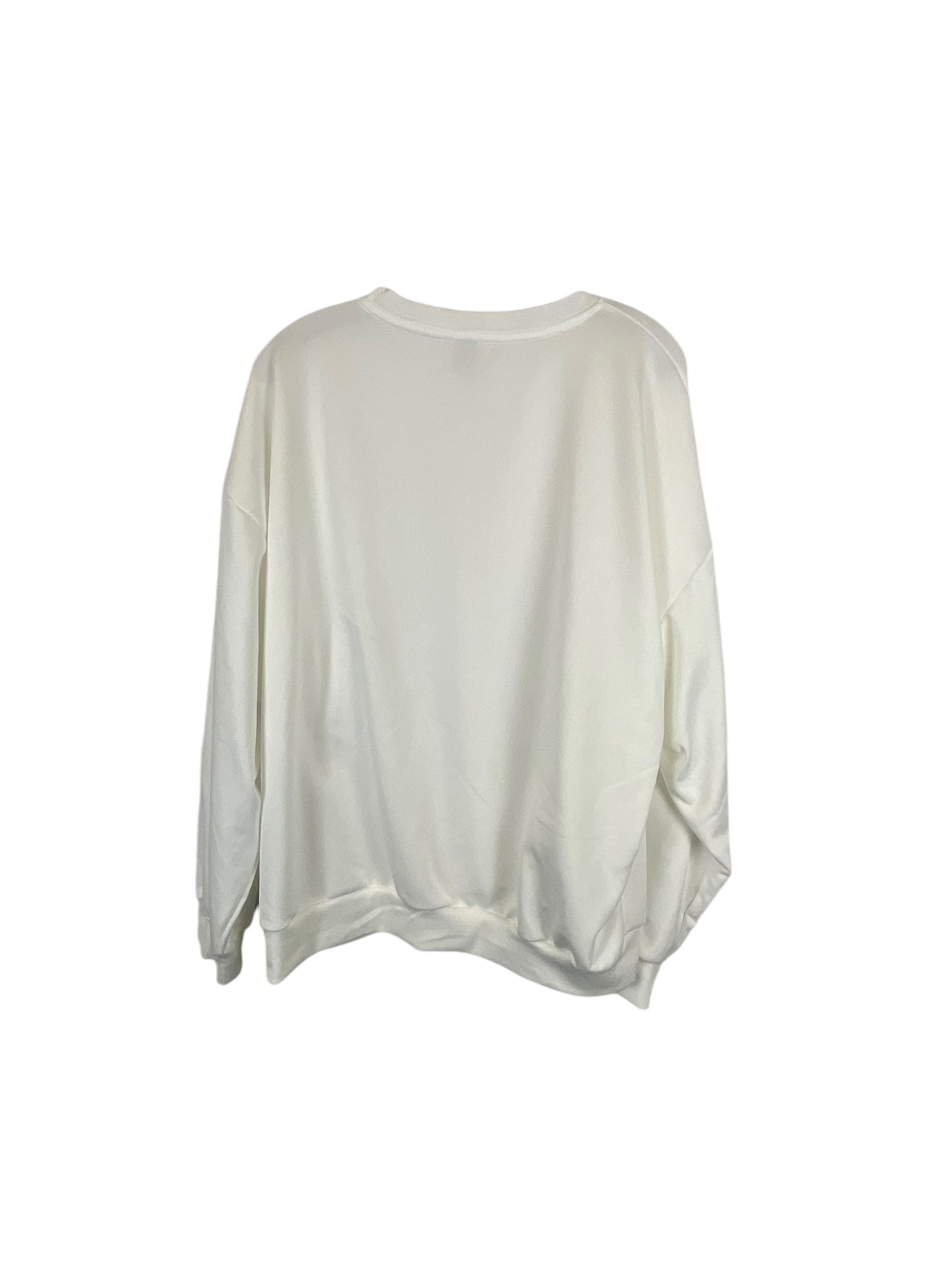 Sweatshirt Crewneck By Shein In White, Size: L