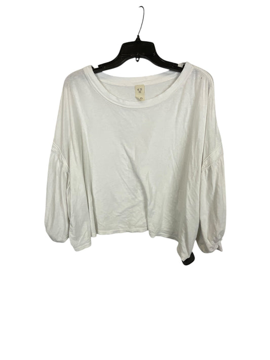 Top Long Sleeve By Free People In White, Size: S