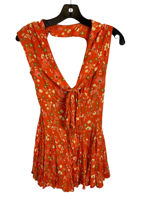 Dress Casual Short By Free People In Orange, Size: Xs