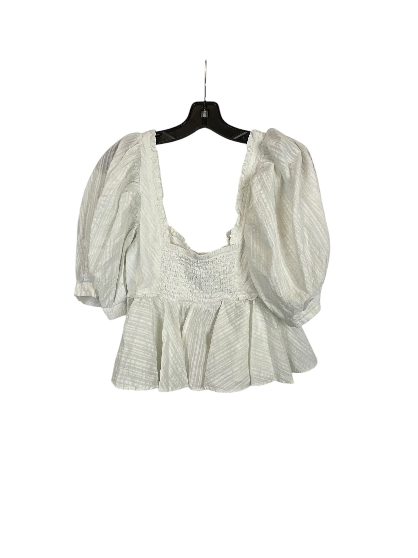 Top Short Sleeve By Free People In White, Size: S