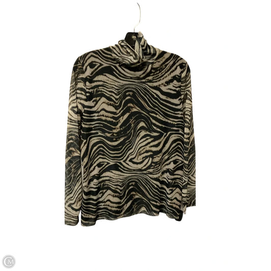 Top Long Sleeve By Rafaella In Tan, Size: L