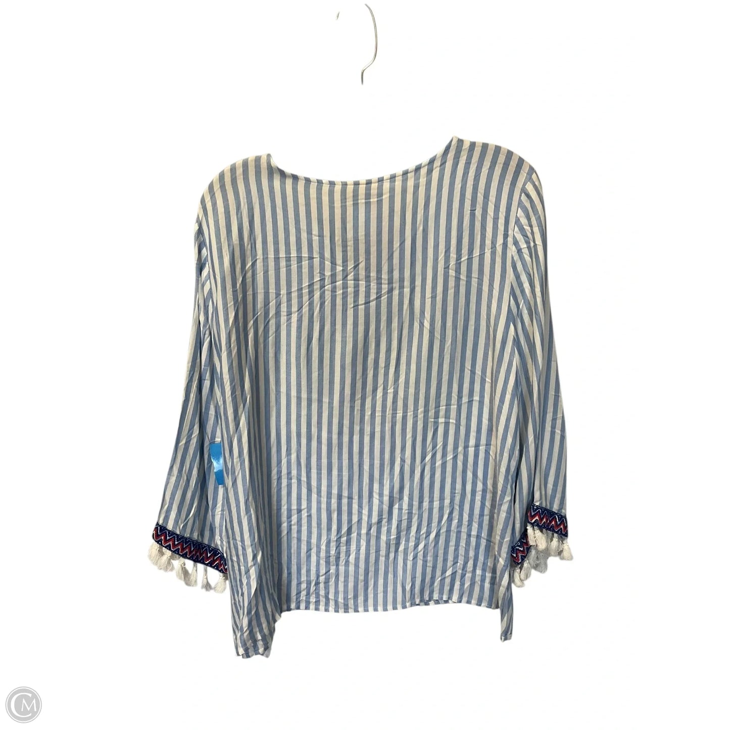 Top Long Sleeve By Ruby Rd In Blue, Size: L