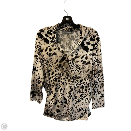 Top Long Sleeve By Vince Camuto In Tan, Size: Xl