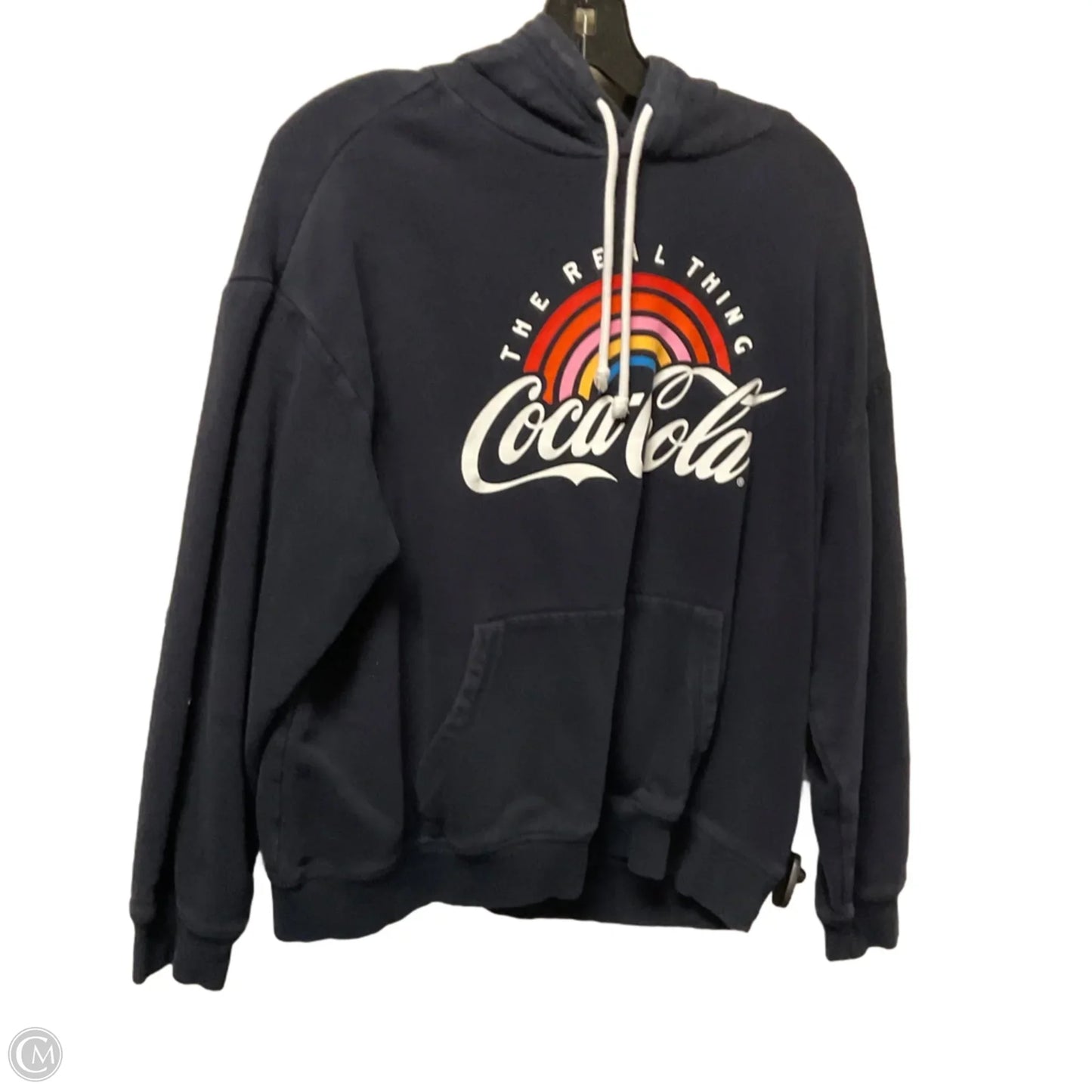 Sweatshirt Hoodie By H&m In Navy, Size: M