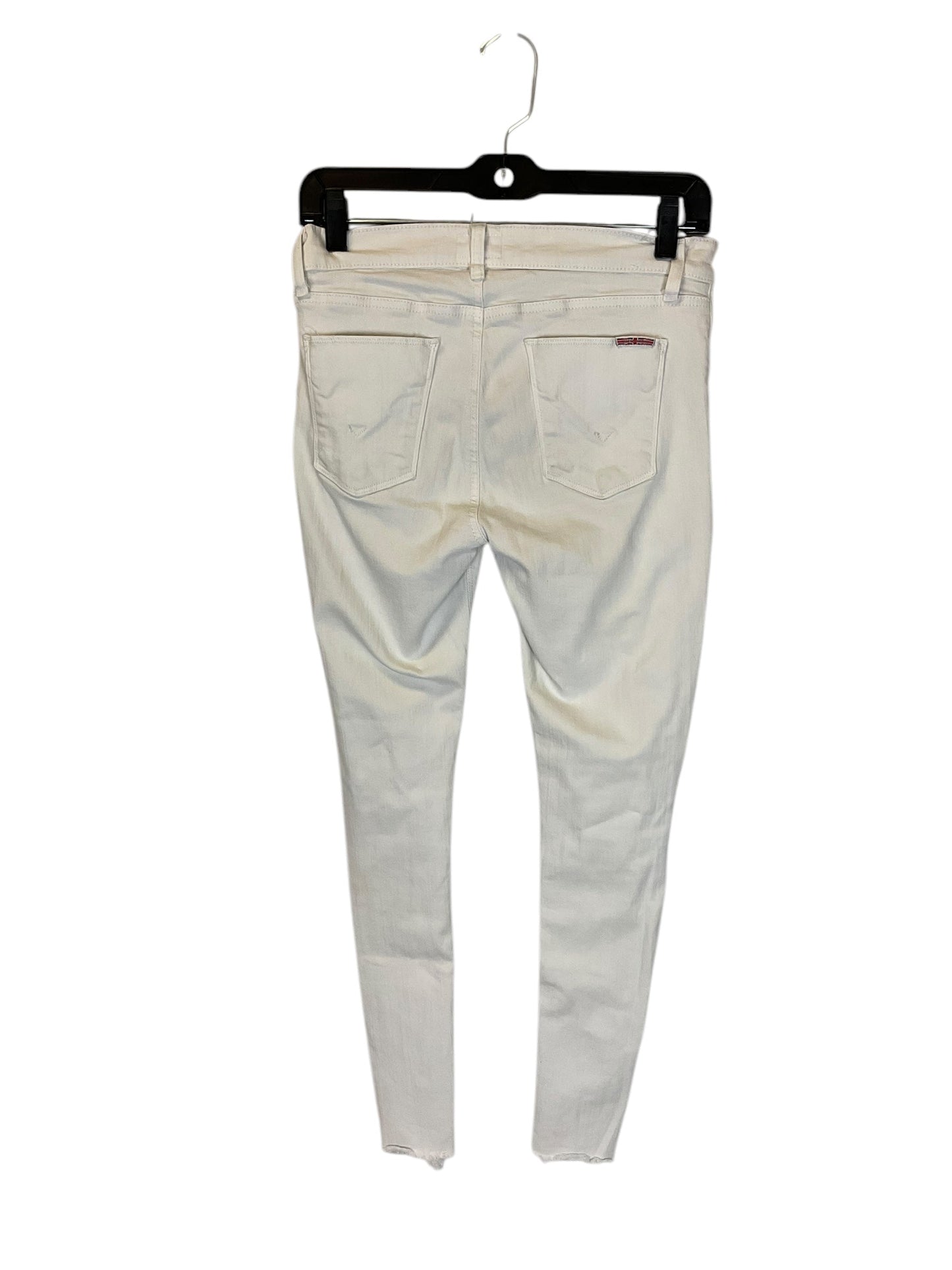 Jeans Designer By Hudson In White Denim, Size: 4