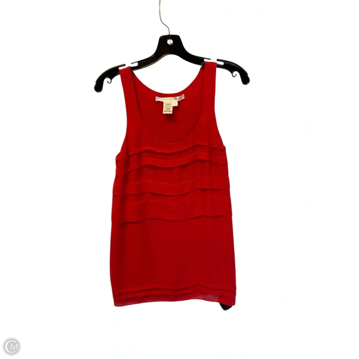 Top Sleeveless By Max Studio In Red, Size: S