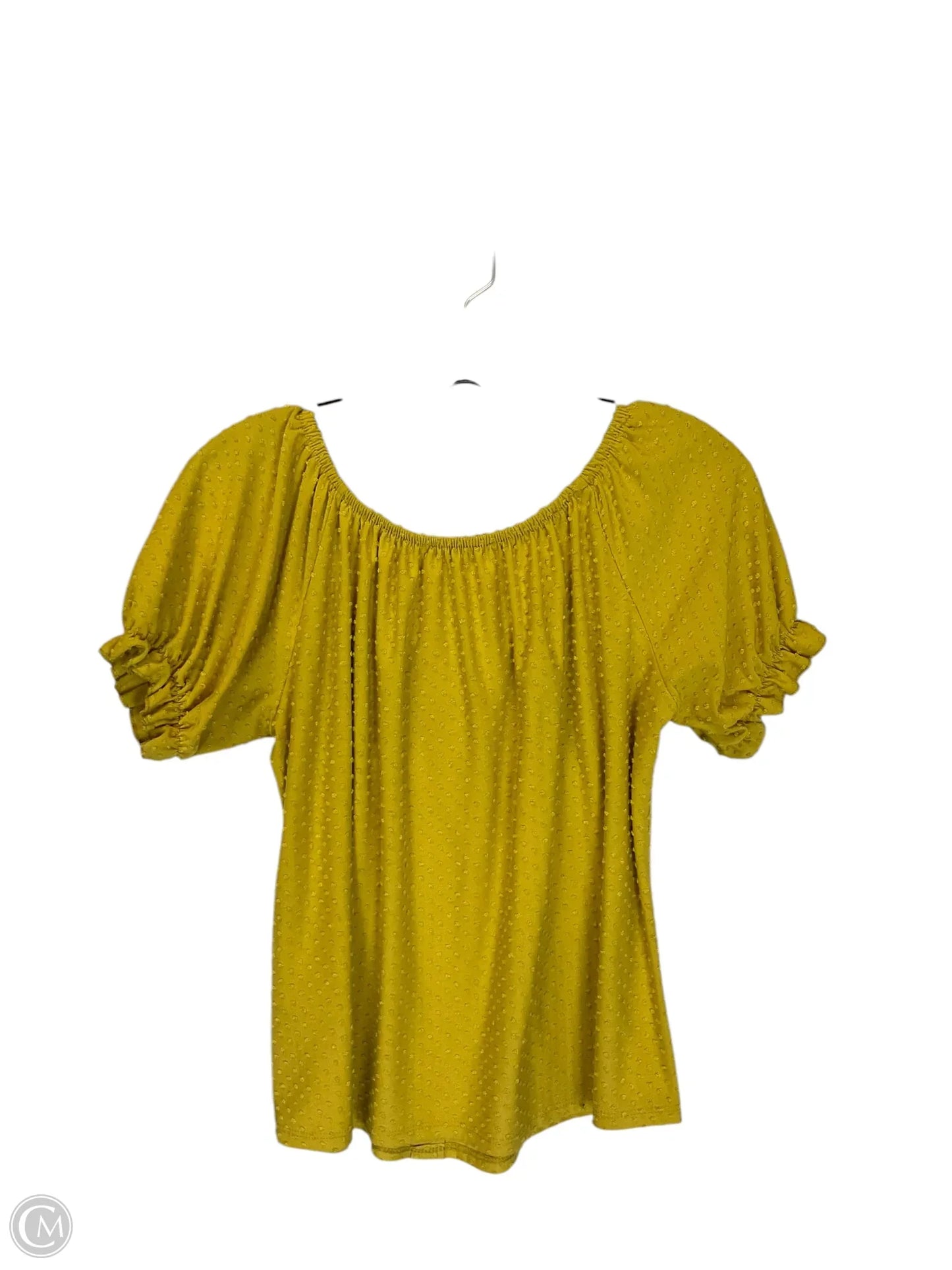 Top Short Sleeve By Philosophy In Yellow, Size: Xs