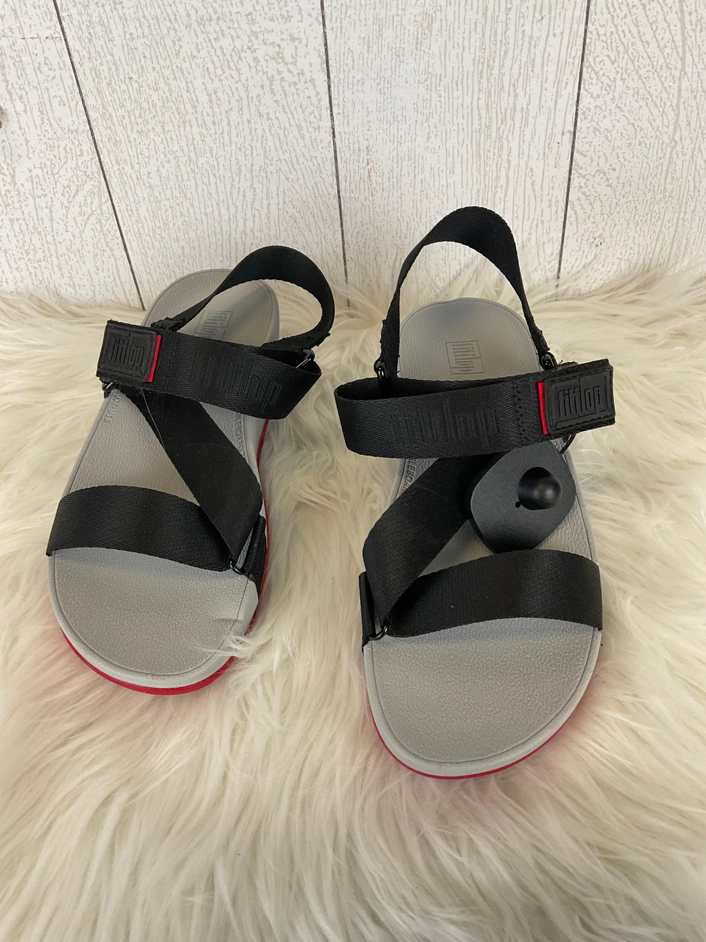 Grey Sandals Flats Fitflop, Size 6