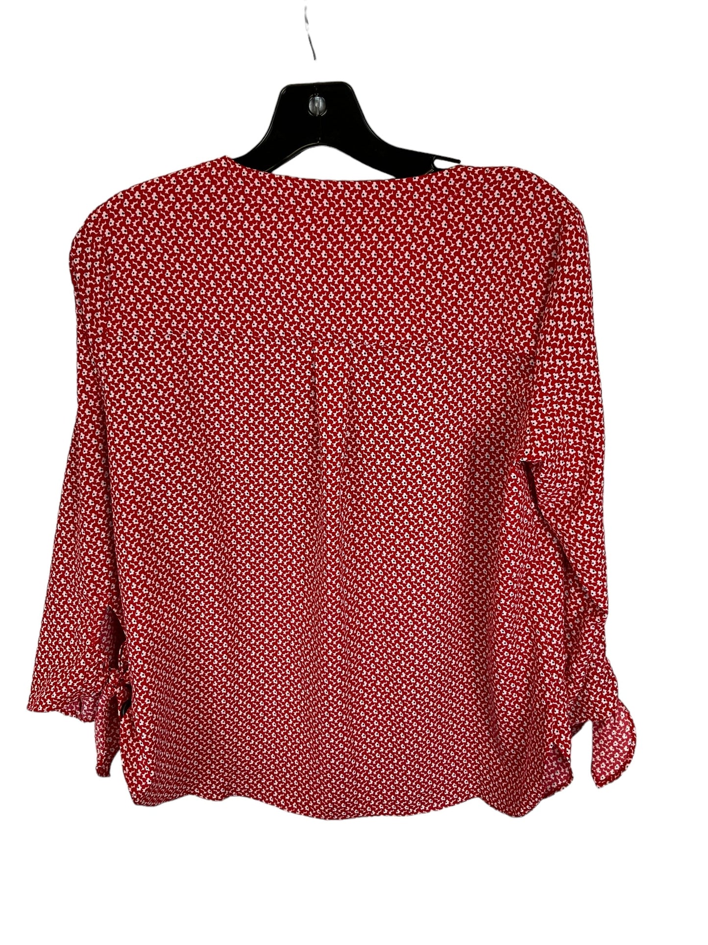 Red Top Long Sleeve Michael By Michael Kors, Size S